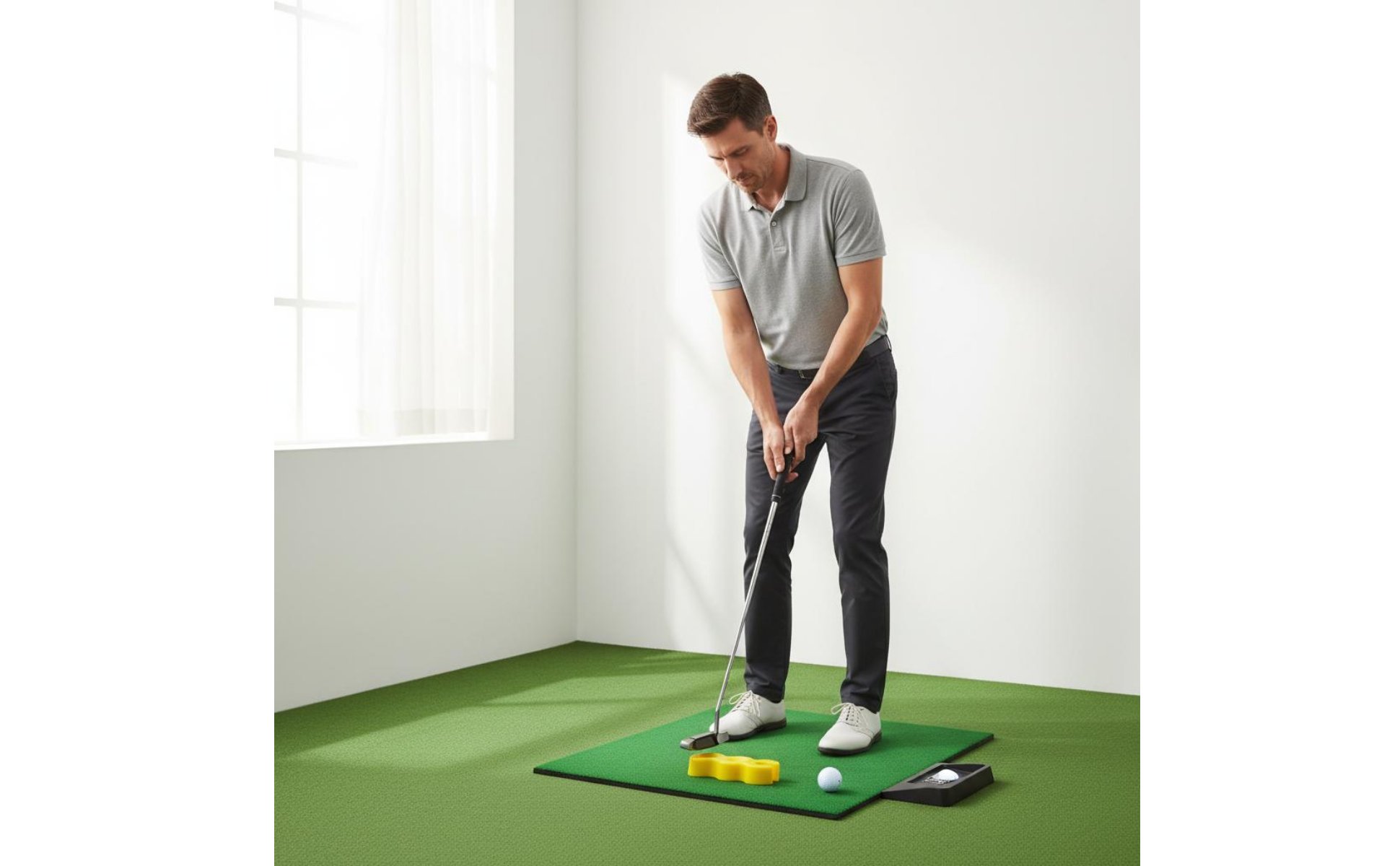 Putter-Balance-Übungsgerät verbessert Haltung und Rhythmus Golf-Putt-Übungsgerät