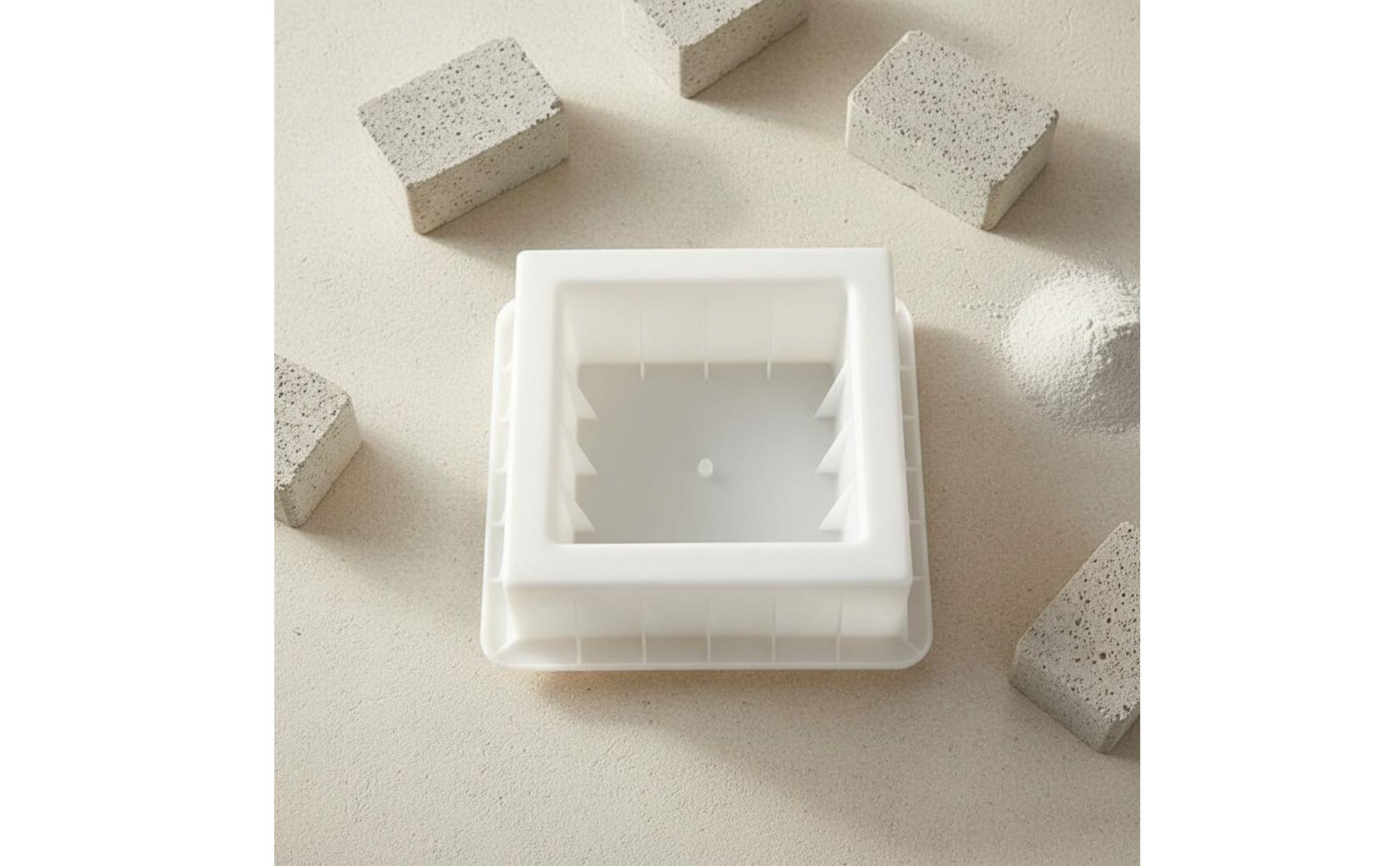 Hollow Block Form Easy to Demold Plastic Cement Brick Form Reusable for Walkway