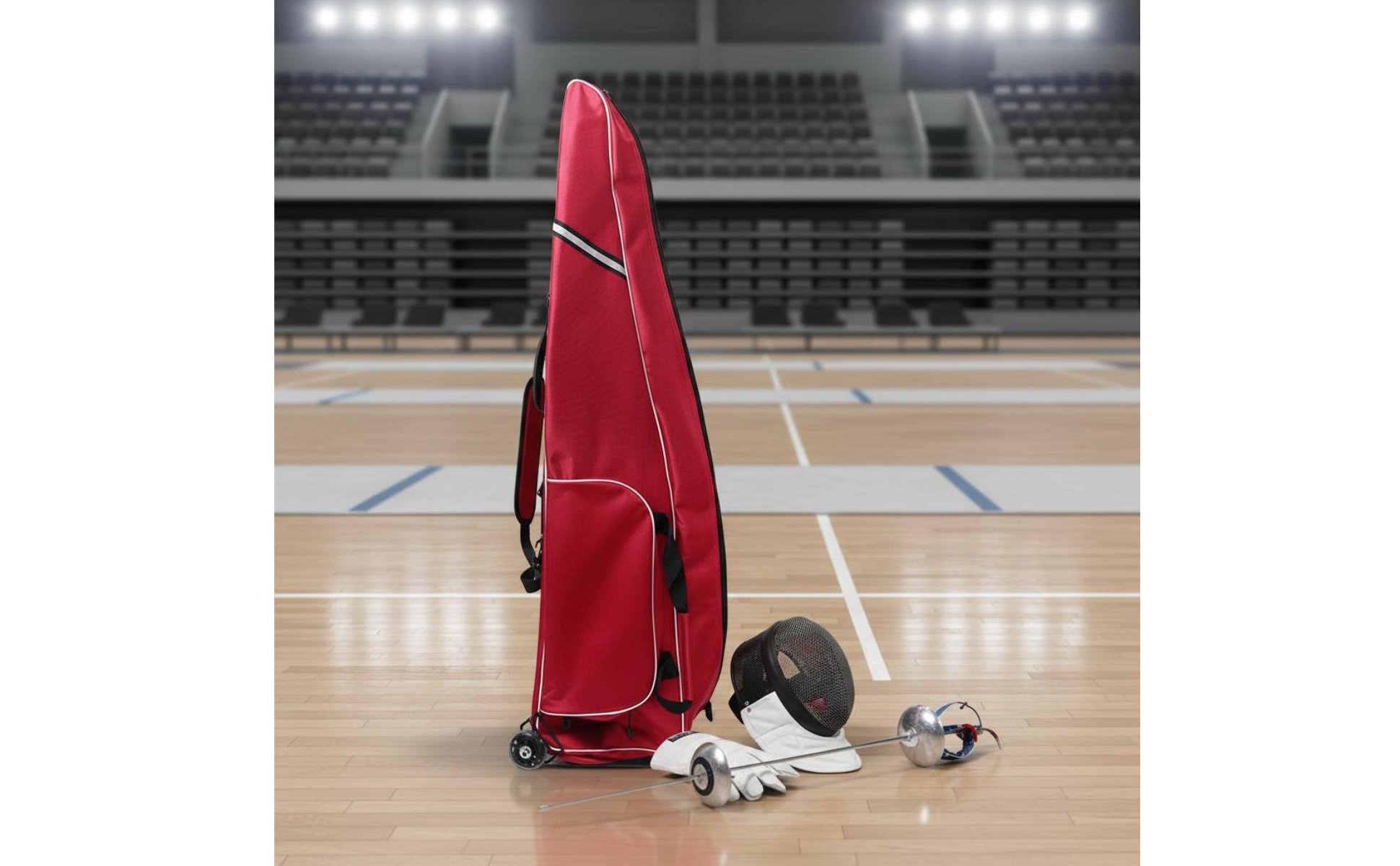 Fencing Equipment Trolley Bag With Wheels Rolling Fencing Bag Large Capacity