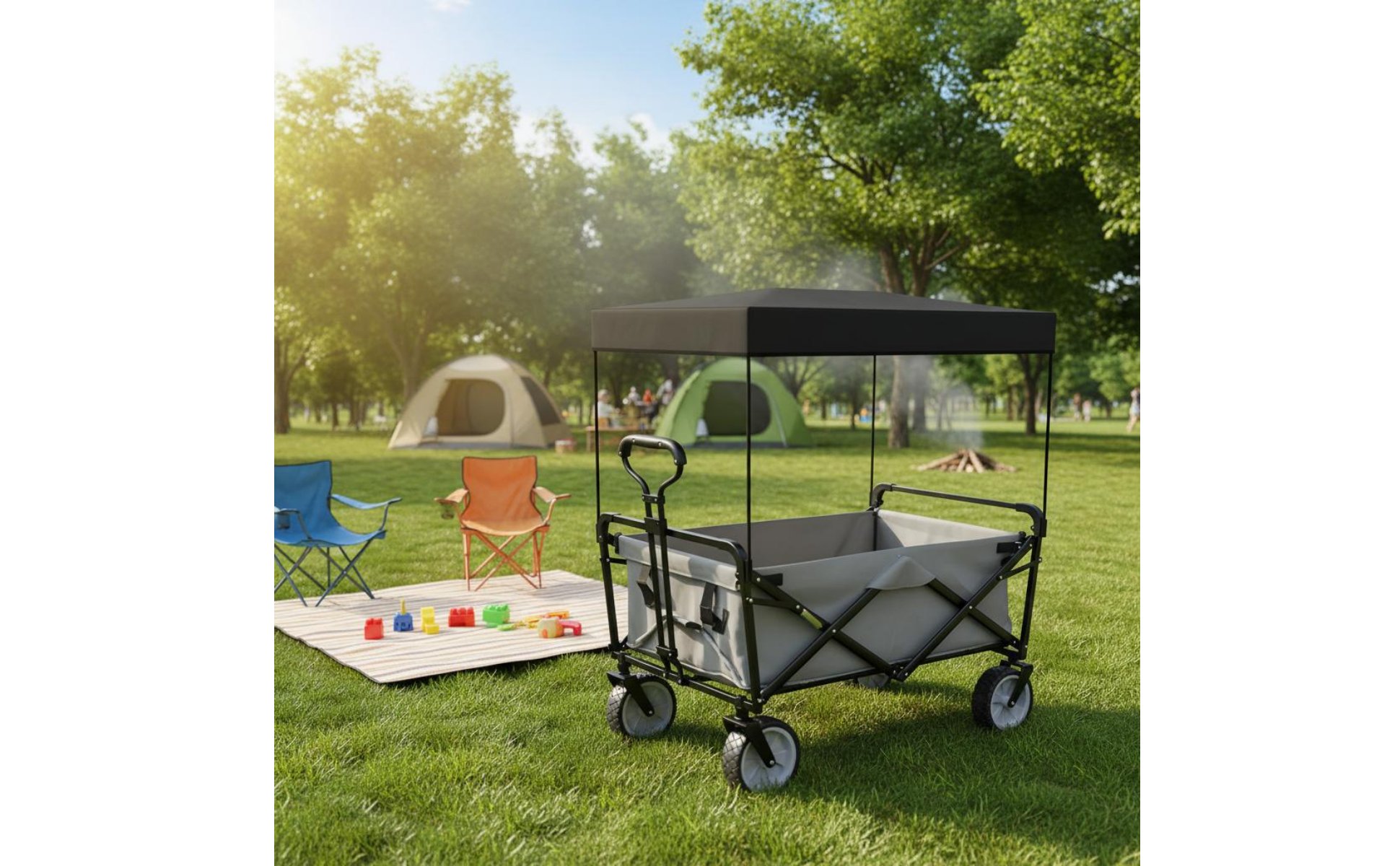 Accessoire de Chariot Protection Solaire pour Extérieur, Pique-Nique, Enfants
