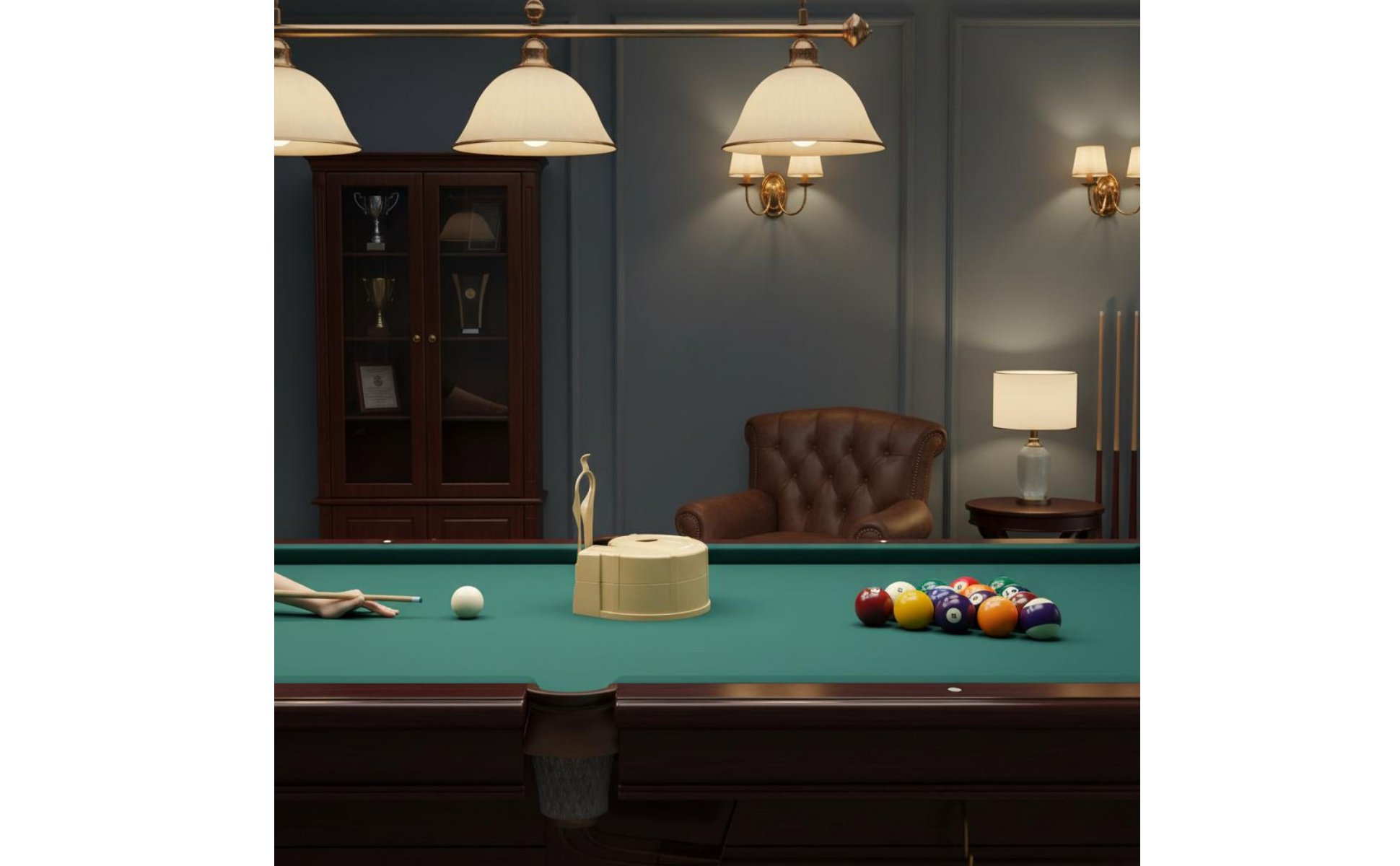 Positionneur de Boules de Billard Imprimé En 3D pour Débutants