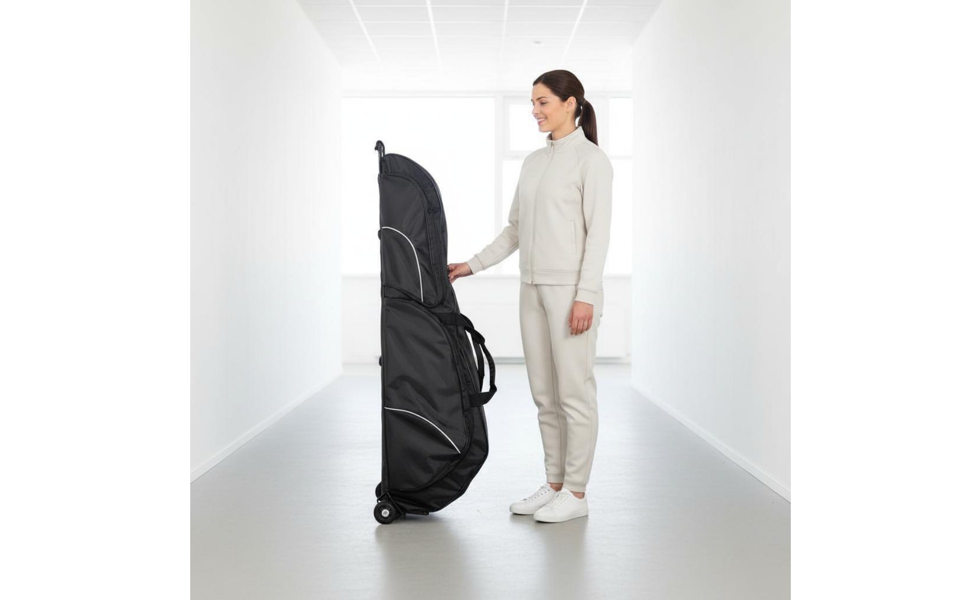 Fencing Equipment Trolley Bag With Wheels Rolling Fencing Bag Large Capacity