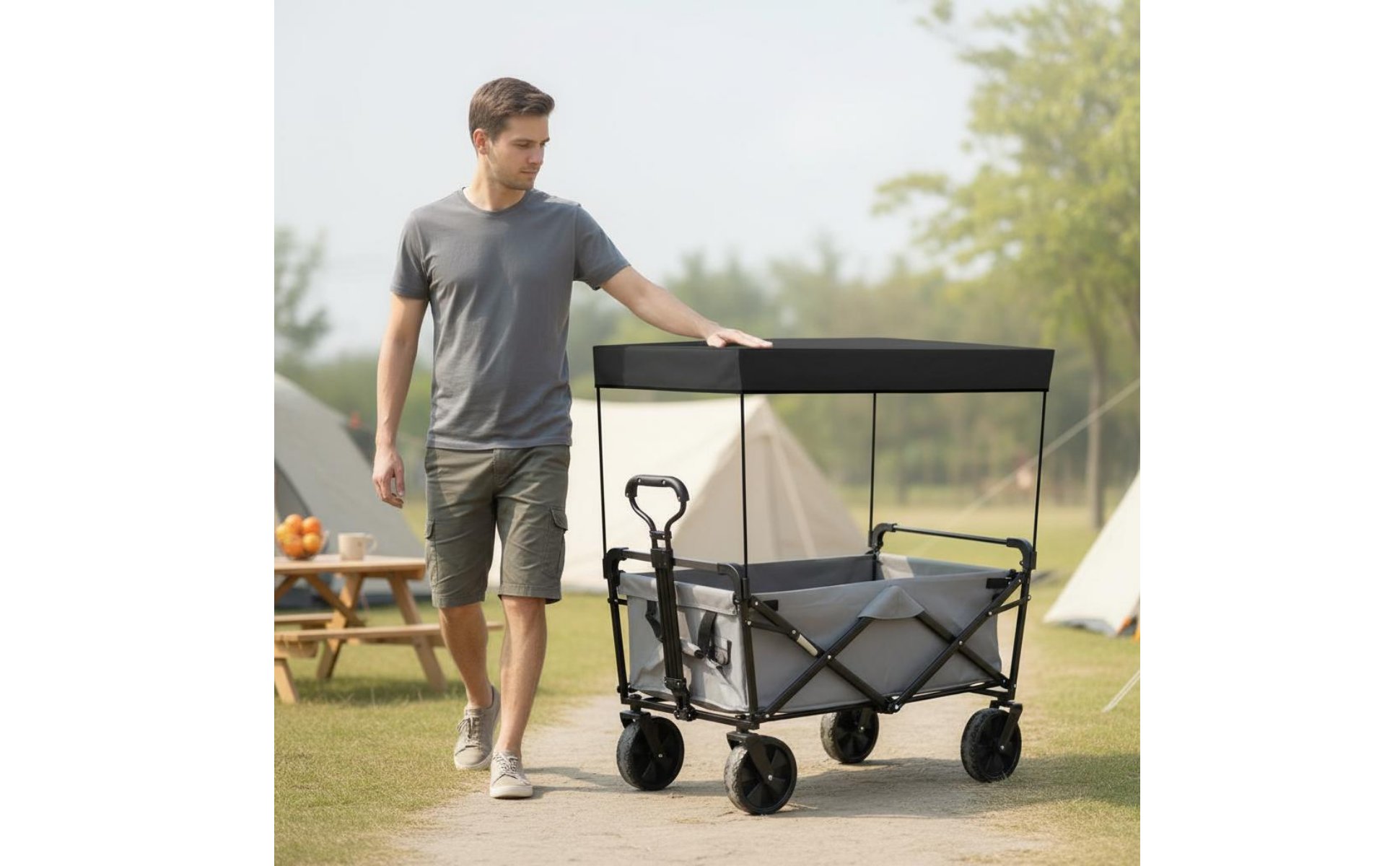 Accessoire de Chariot Protection Solaire pour Extérieur, Pique-Nique, Enfants