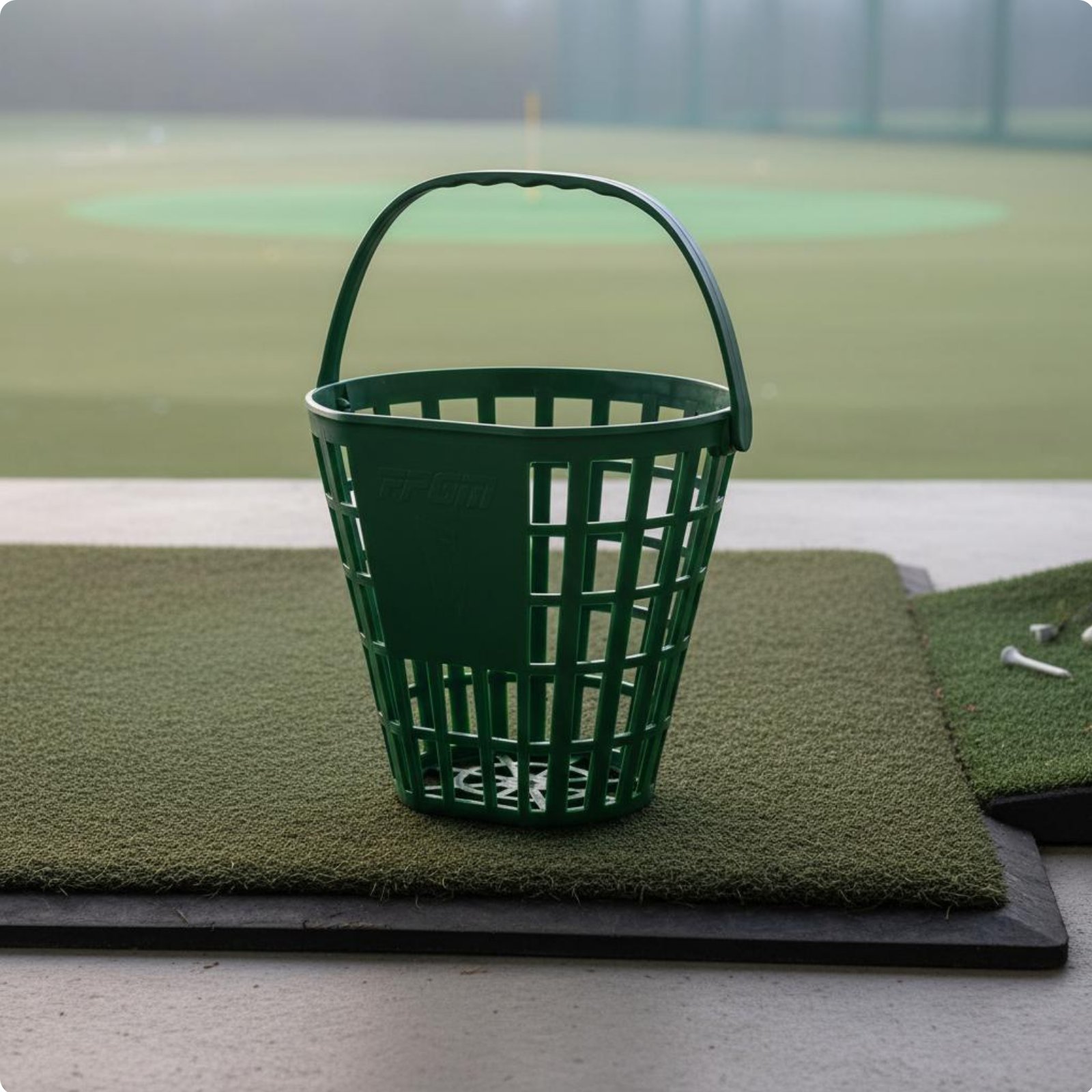 Golf Ball Basket Comfortable Handle Driving Range Ball Container Stable Design