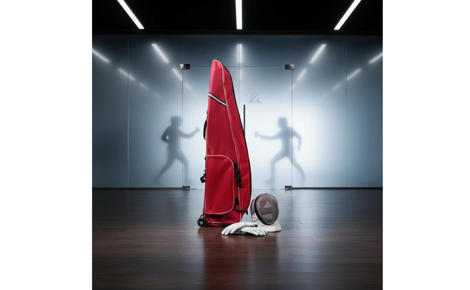 Fencing Equipment Trolley Bag With Wheels Rolling Fencing Bag Large Capacity