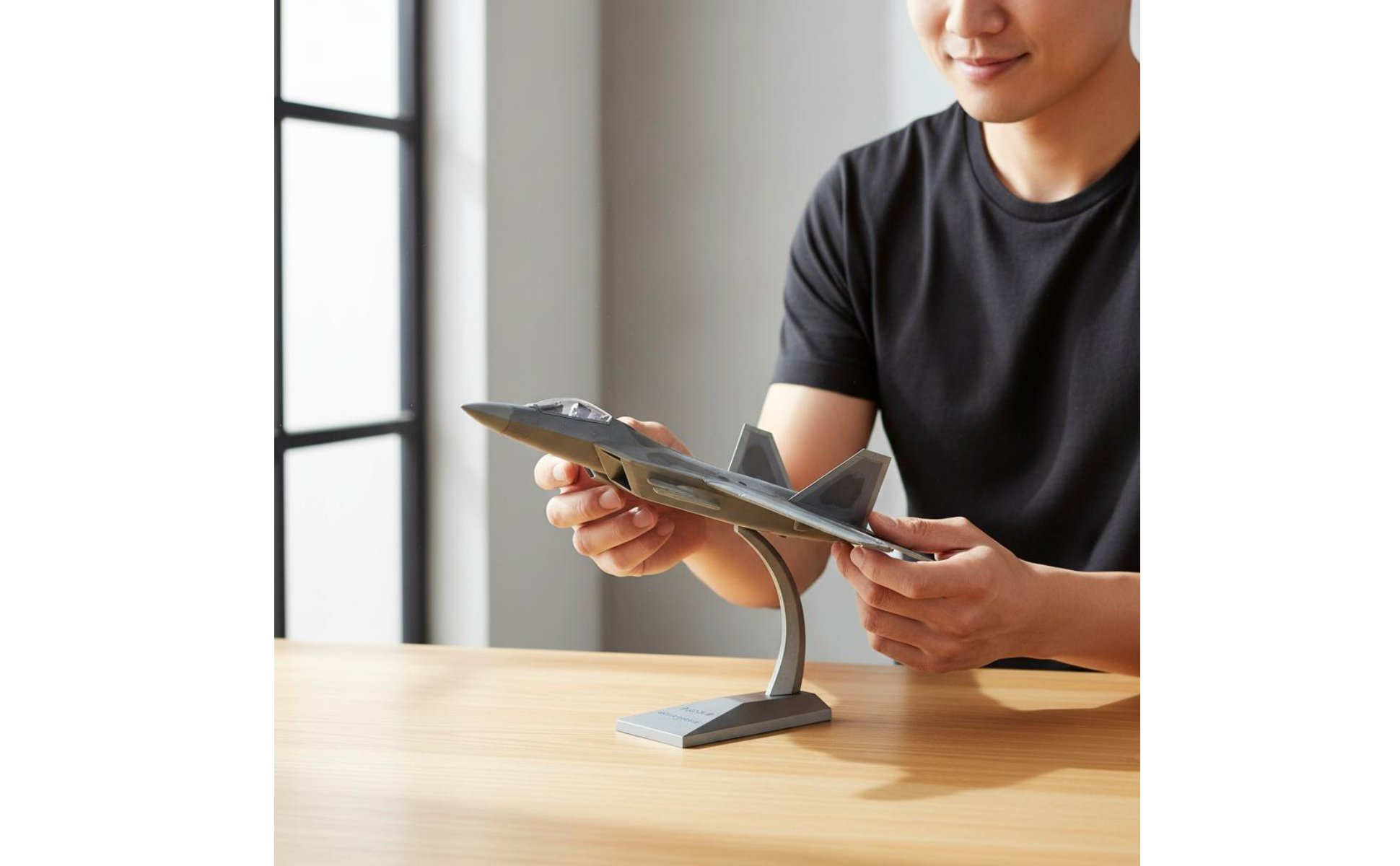 1:72 Scale F-22 Model High Simulation Alloy F-22 Fighter Jet for Desk, Office