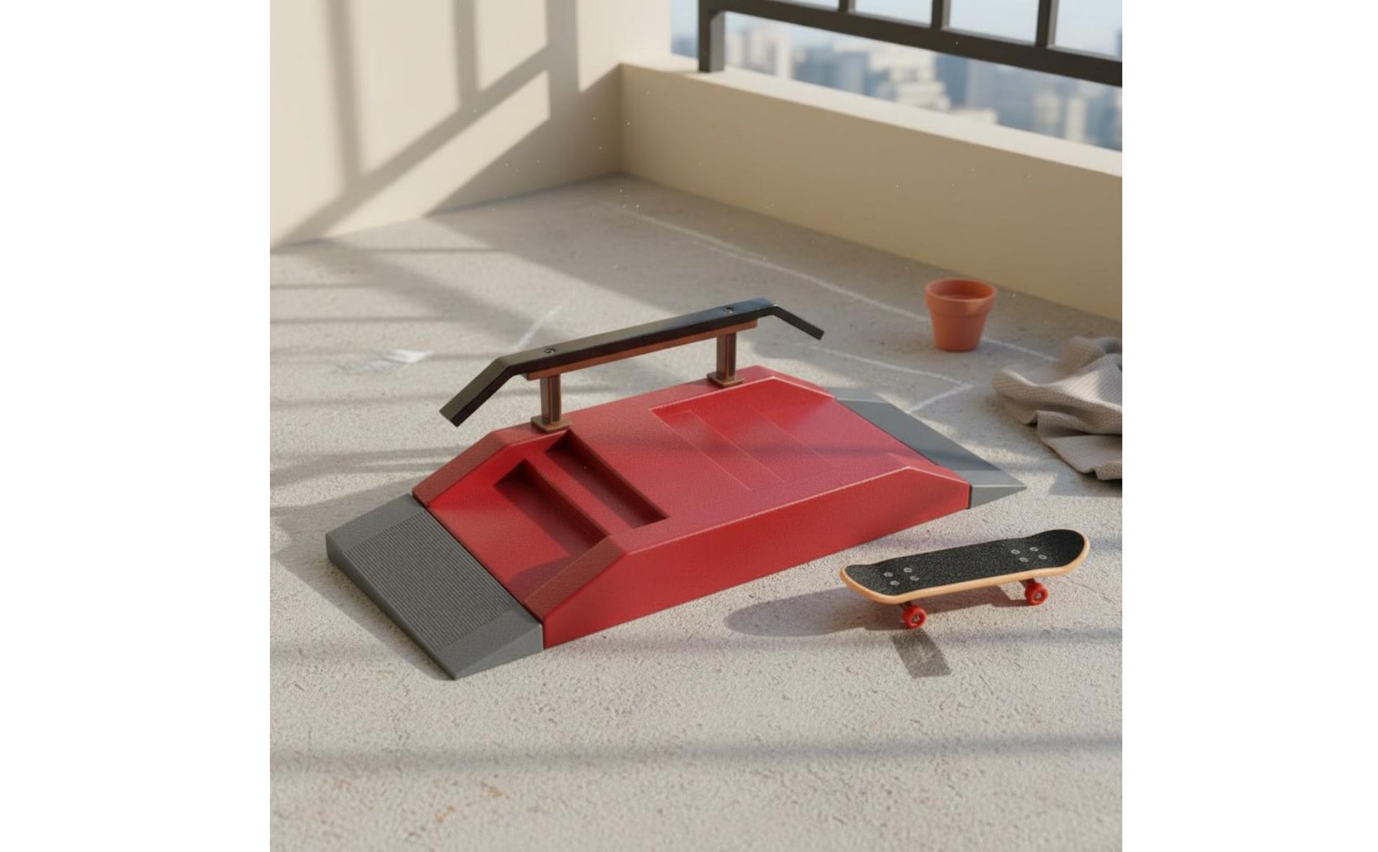 Finger Skateboard Ramp Kit Gift Box Packaged Mini Fingerboard Skate Park