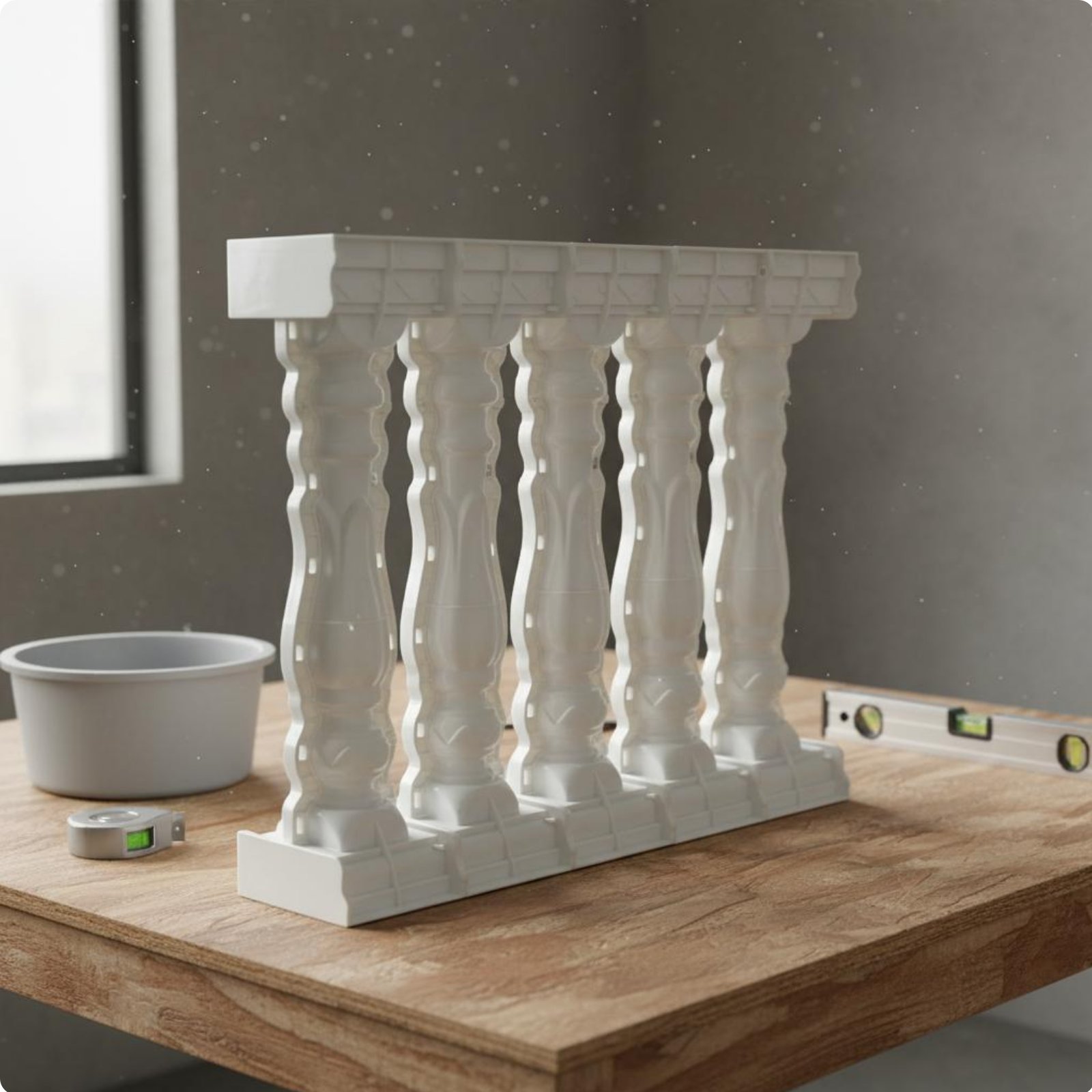 Beton Gießform Geländer europäischer Stil Kunststoffschalung Balkonsäule