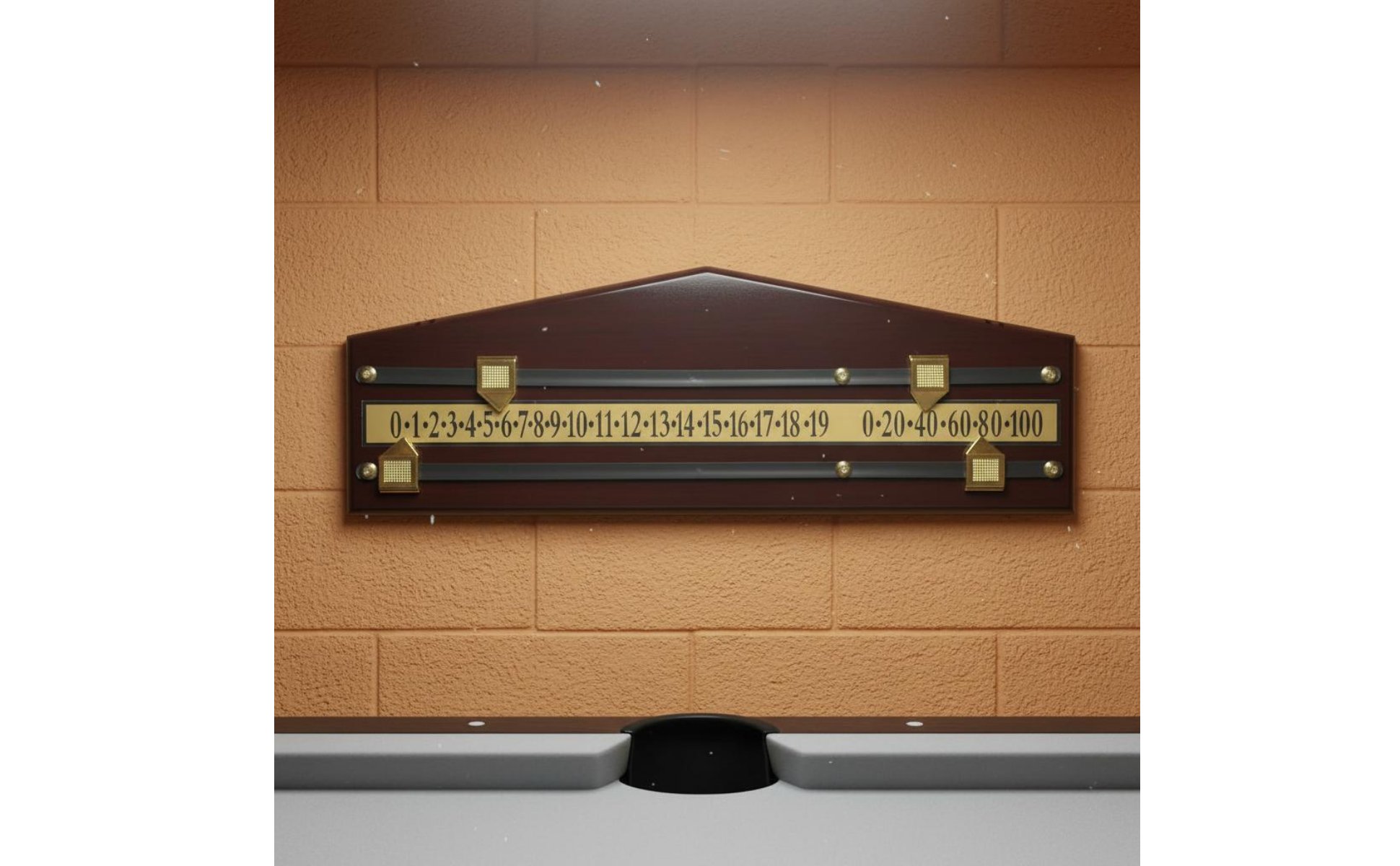 Wooden Snooker Scorer Solid Wood Snooker Scoreboard Easy Slide Pointers for Pub