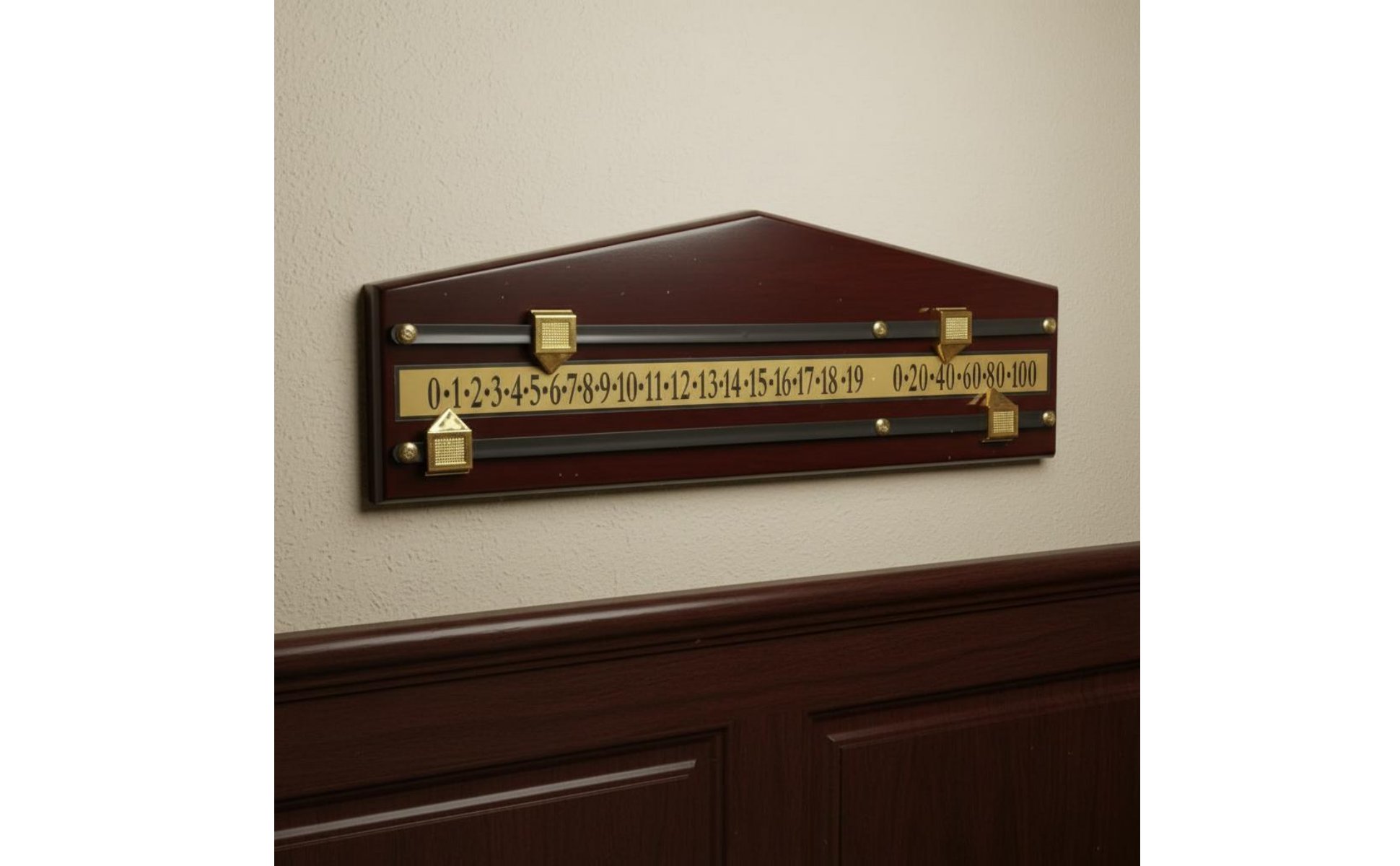 Wooden Snooker Scorer Solid Wood Snooker Scoreboard Easy Slide Pointers for Pub