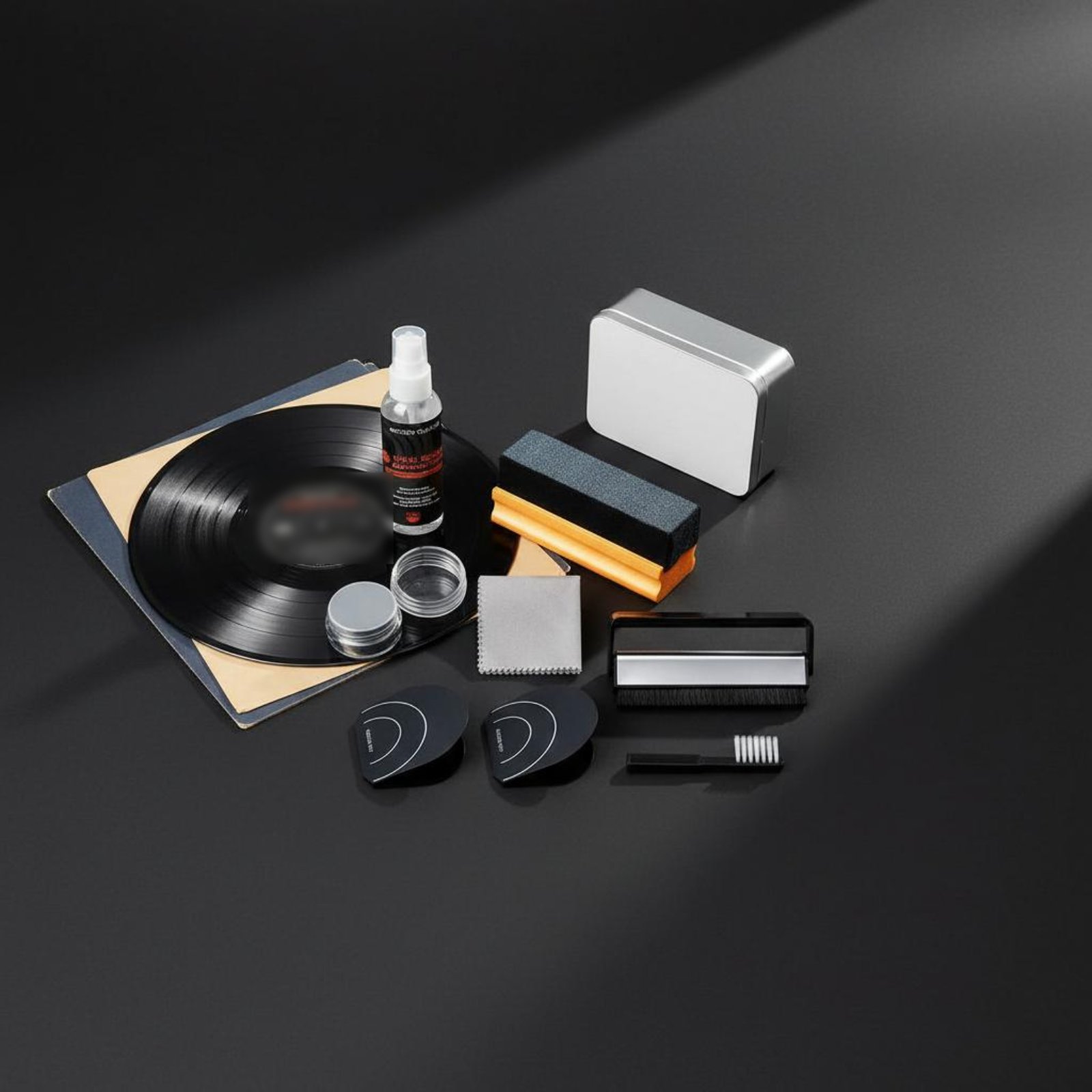 Schallplatten Reinigungsset antistatisch Vinyl Reinigungsset für DJs, - Produktbild 5