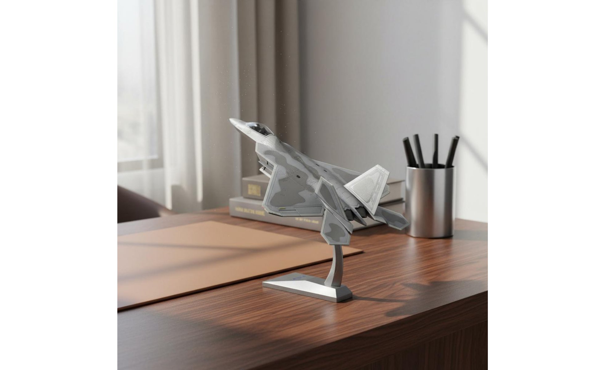 1:72 Scale F-22 Model High Simulation Alloy F-22 Fighter Jet for Desk, Office