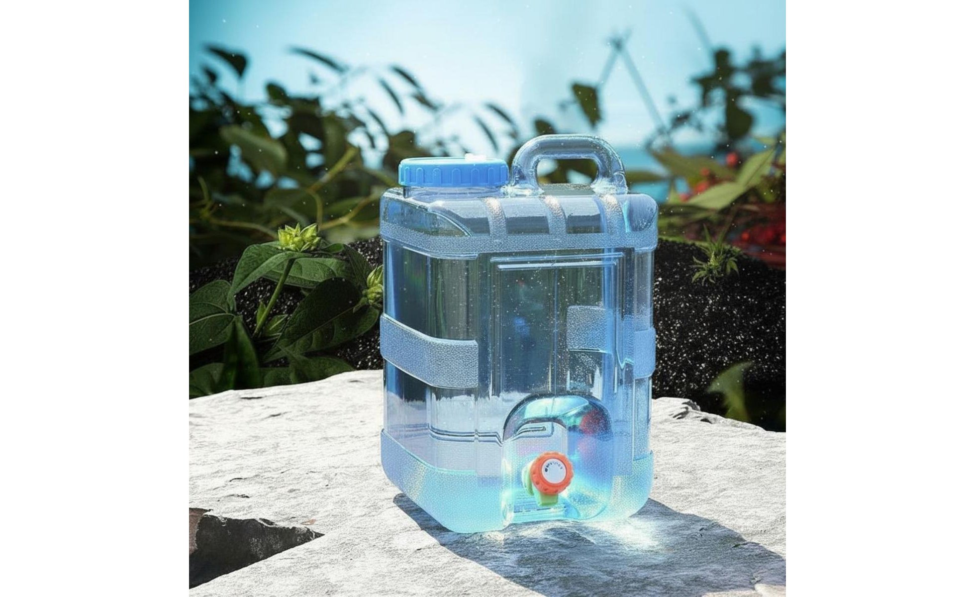Portable Water Container Built-in Faucet Large Capacity Water Carrier