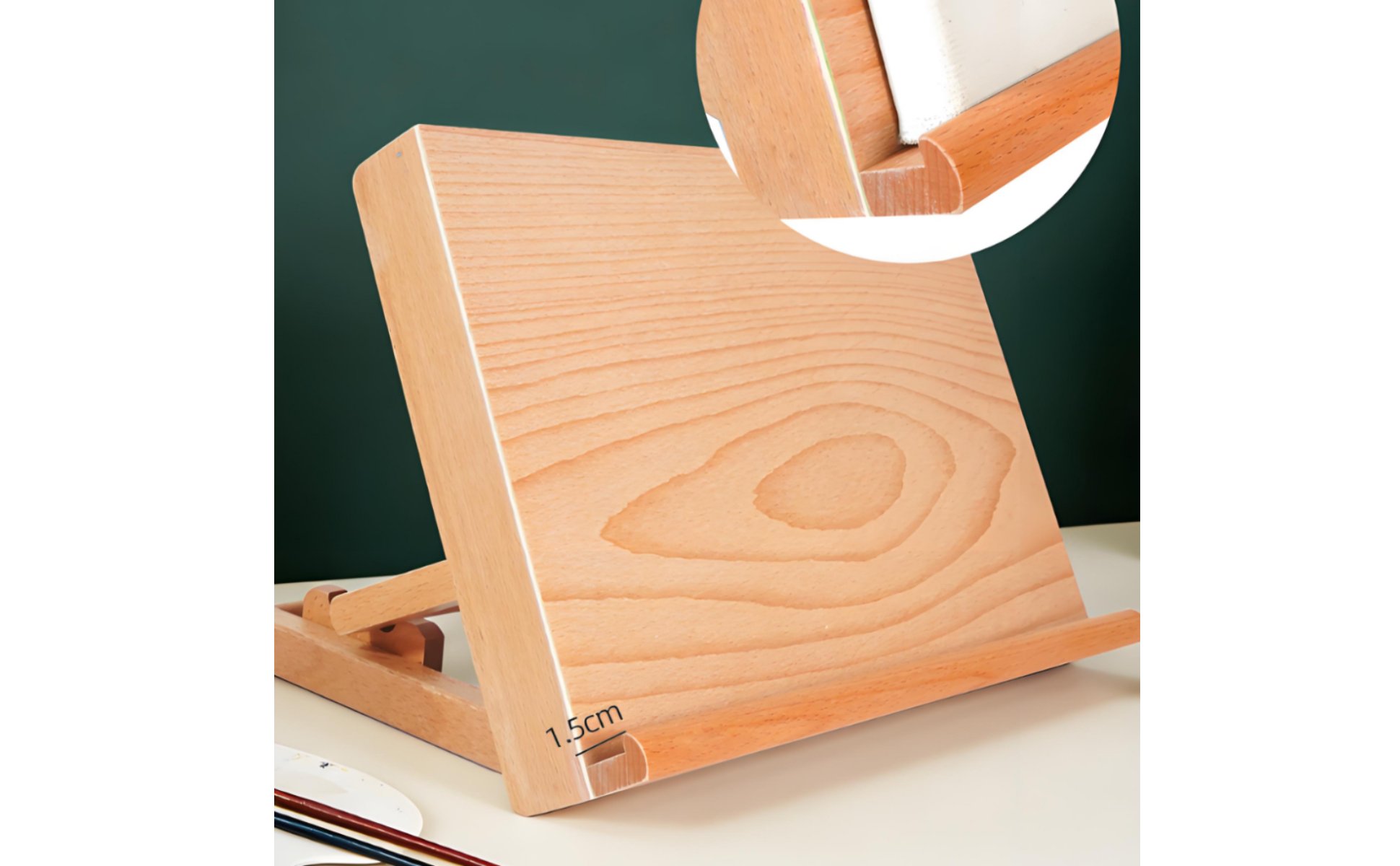 Wooden Desktop Easel Foldable Portable Beech Wood Art Stand for Beginners
