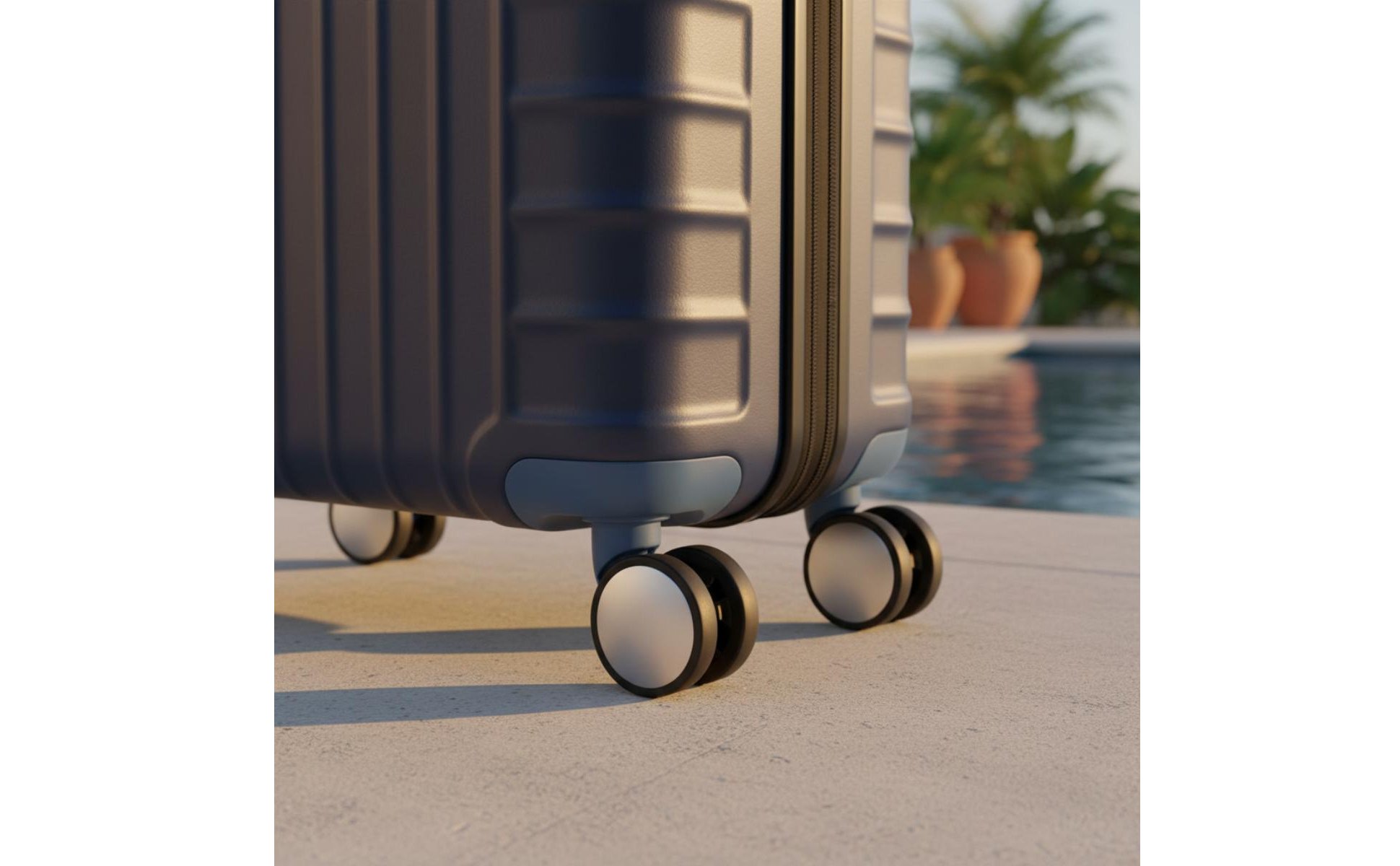 Double Wheel Caster 360 Degree Swivel Luggage Replacement Wheel Wear Resistant