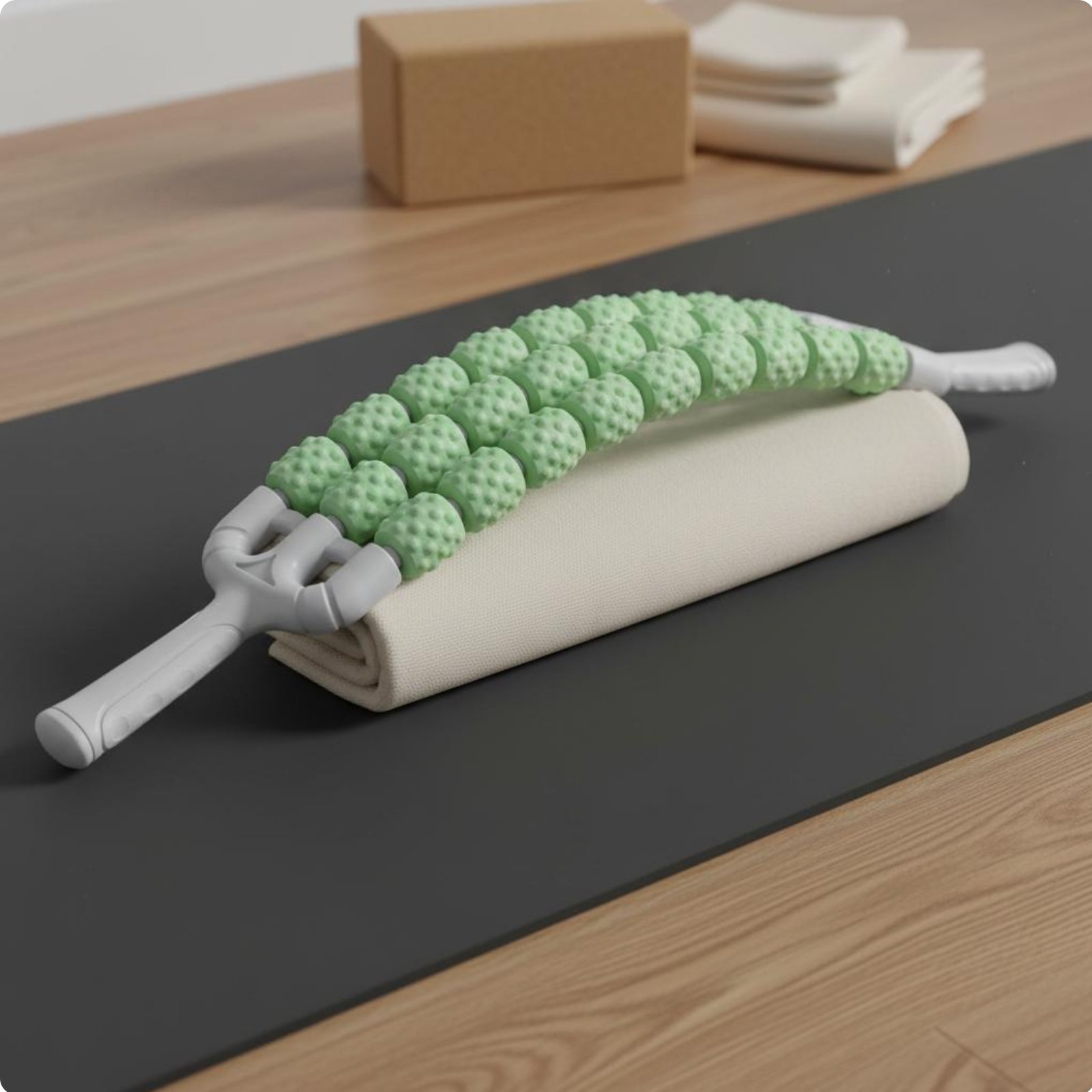 Bendable Muscle Massager Stick Textured Elevated Points Flexible Massage Stick