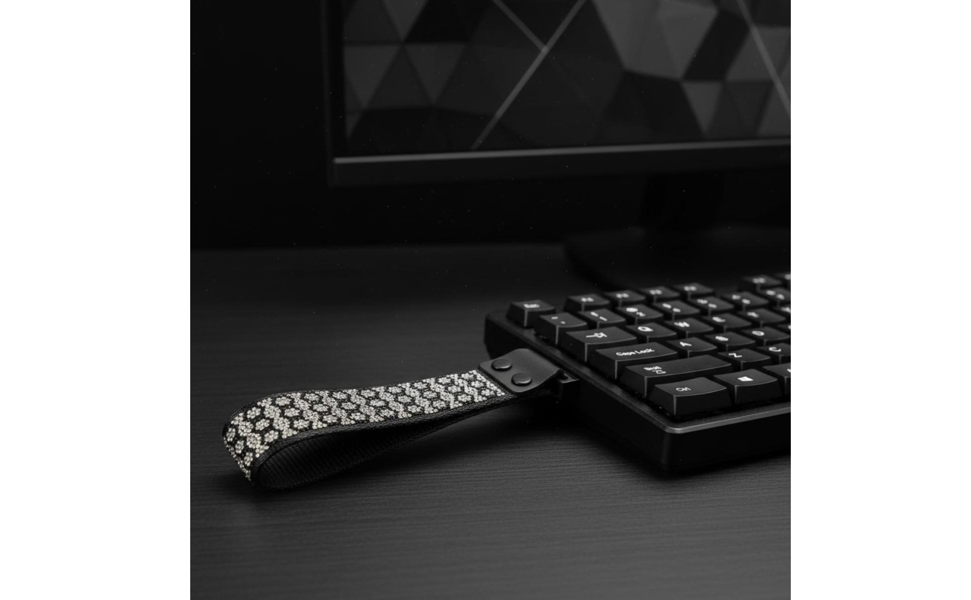 Dragonne Décorative Clavier Design Floral Ruban Clavier à Cristal pour Joueurs