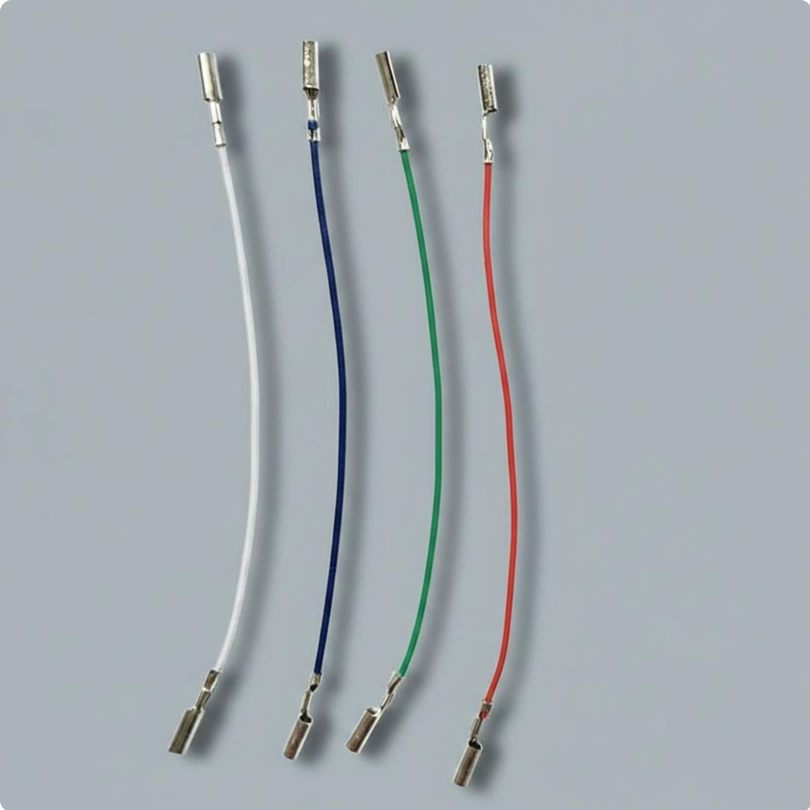 4 Pieces Turntable Headshell Leads Color-Coded Phono Wires