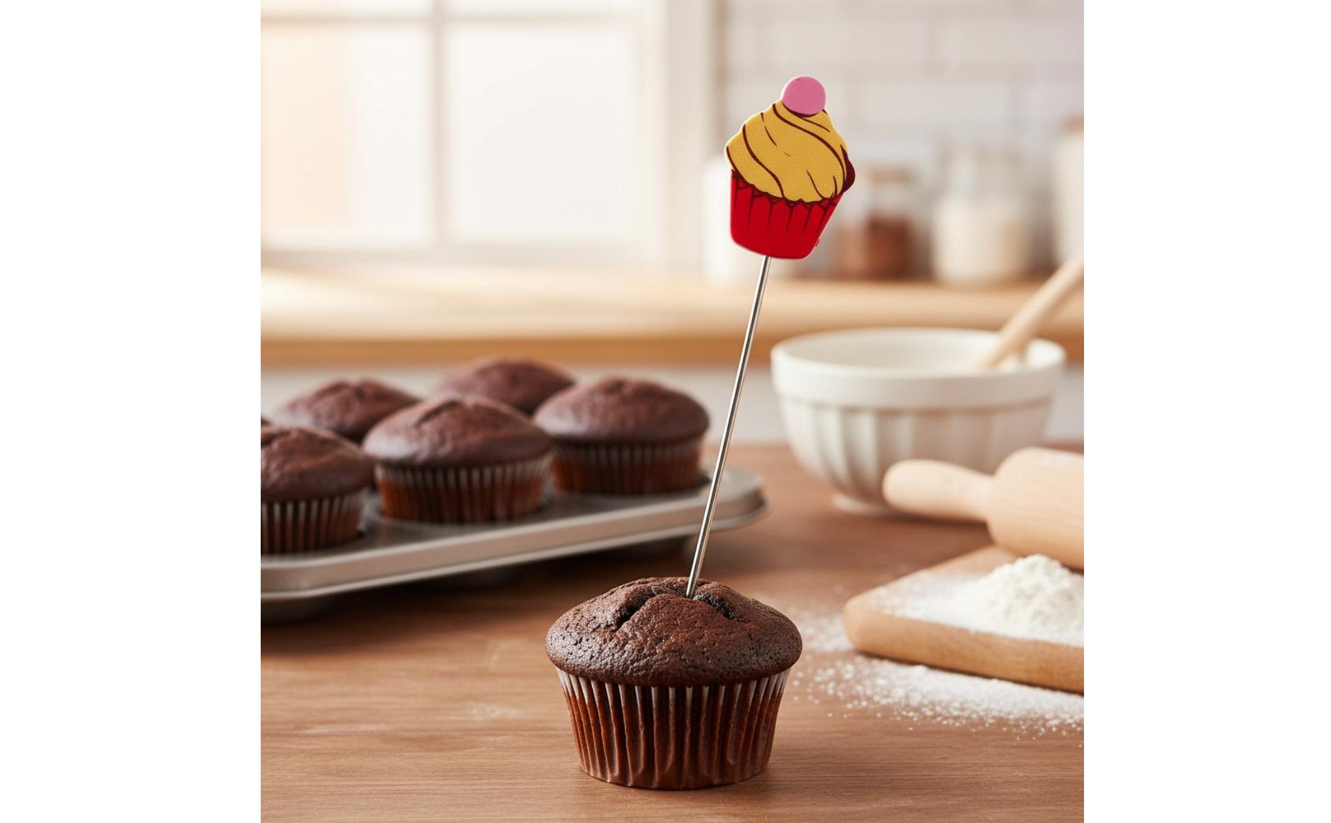 6 Pieces Cake Tester Stick Reusable Stainless Steel Cake Tester for Bakers
