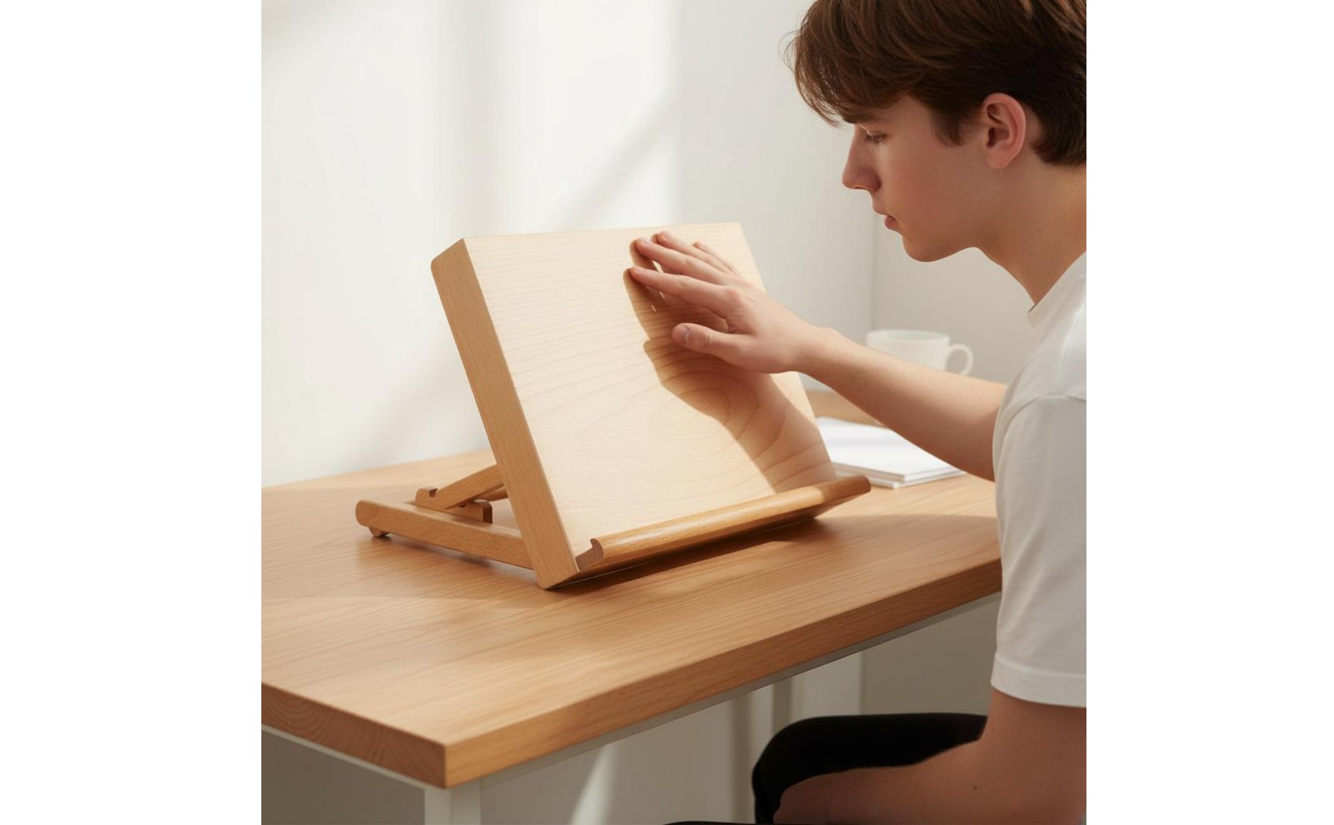 Wooden Desktop Easel Foldable Portable Beech Wood Art Stand for Beginners