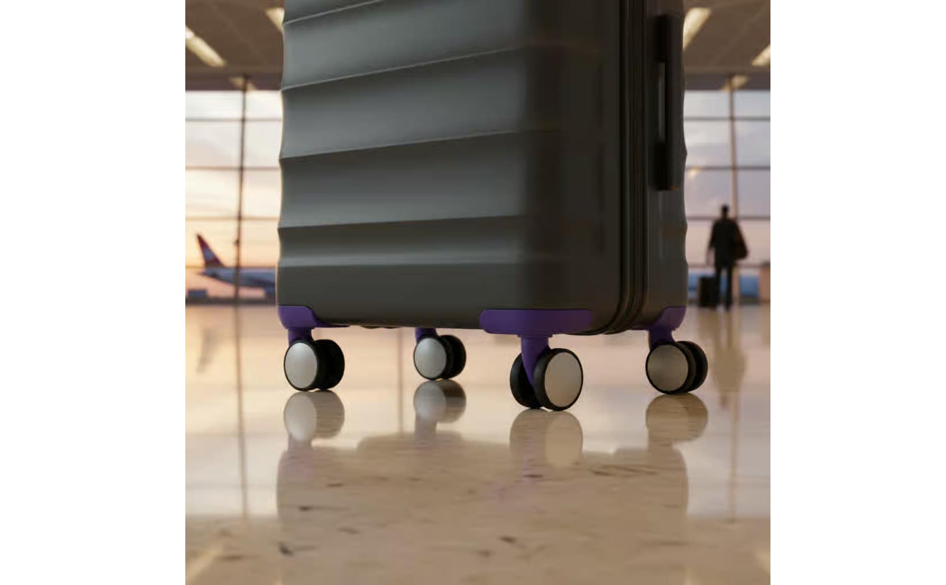 Double Wheel Caster 360 Degree Swivel Luggage Replacement Wheel Wear Resistant