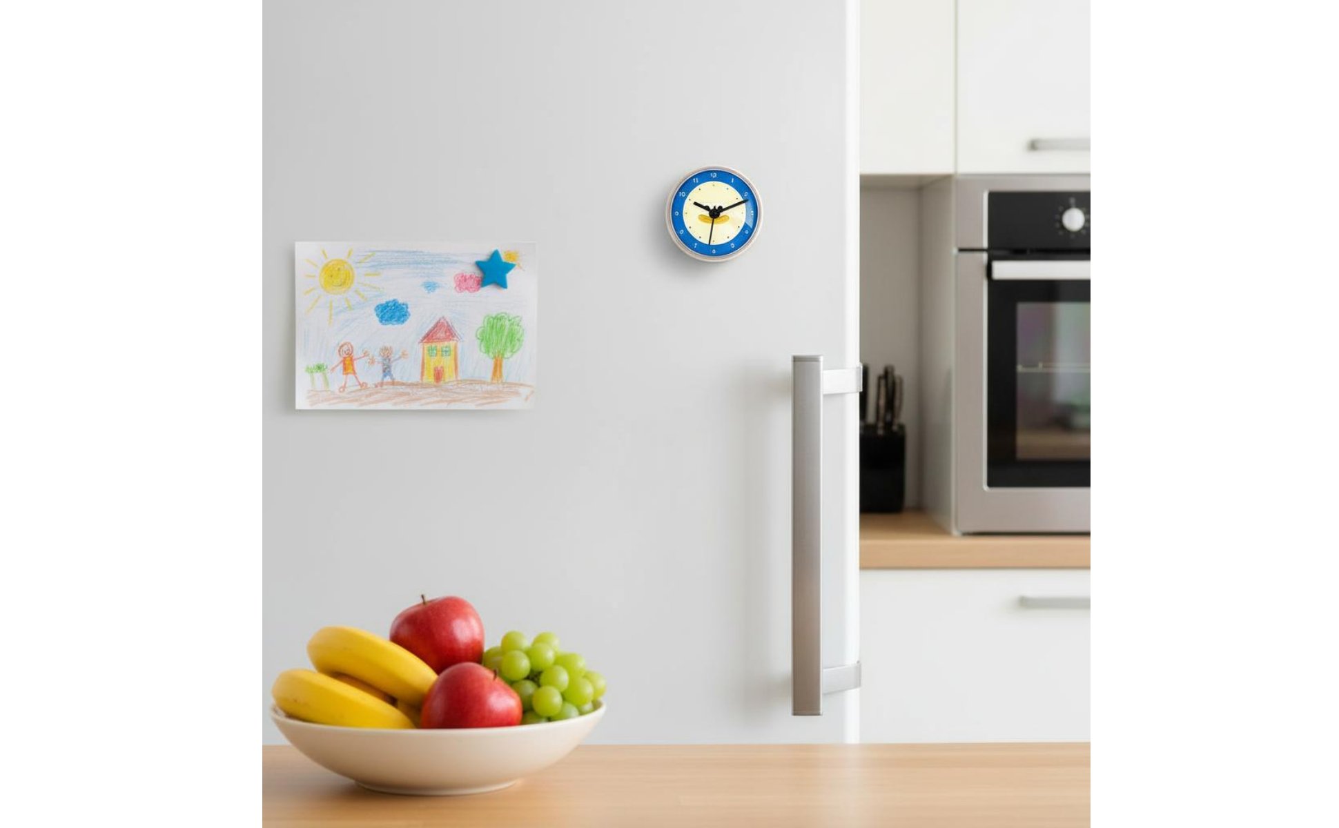 Cute Duck Clock Cartoon Design Waterproof Bathroom Clock Fog-Proof for Bedroom