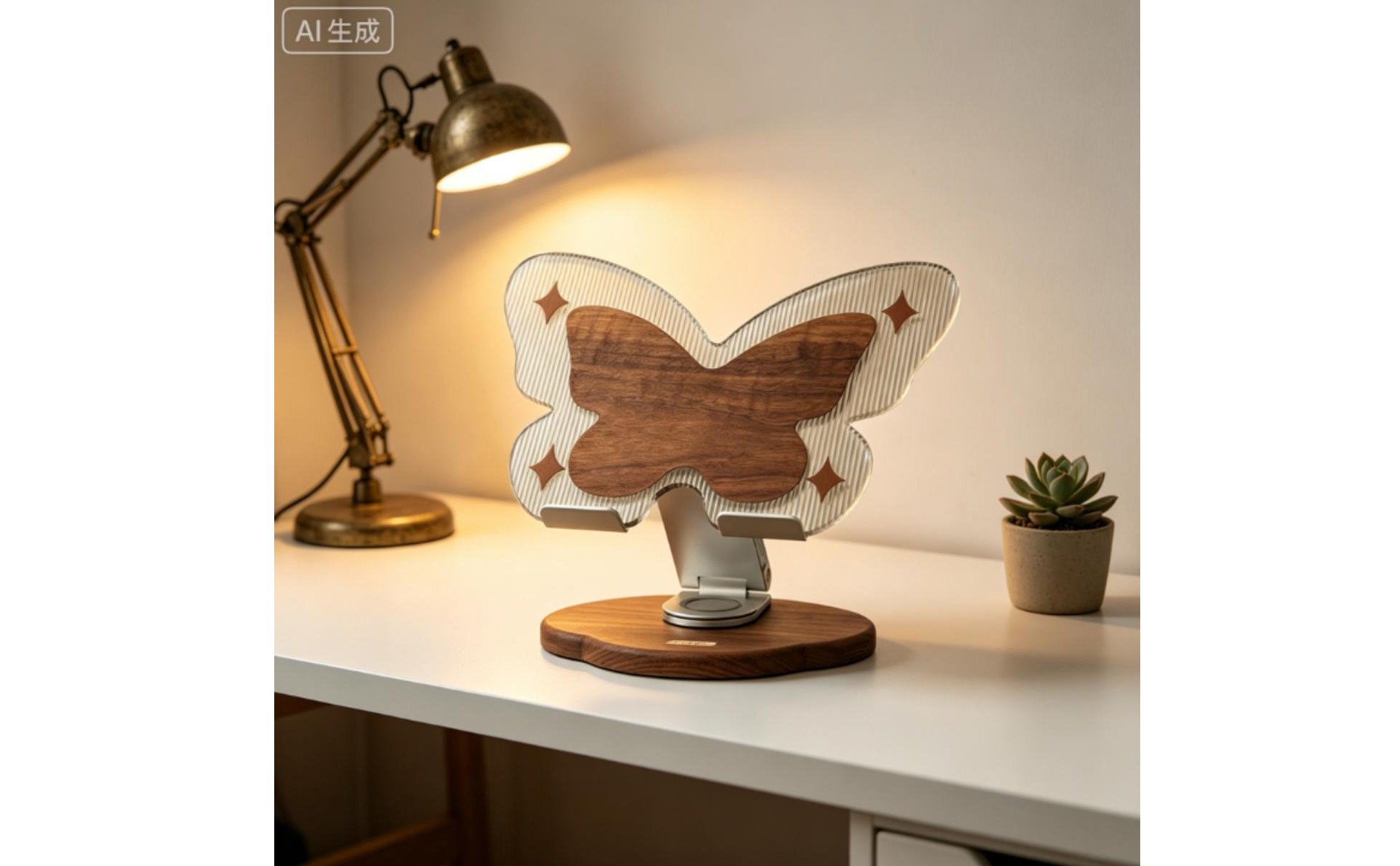 Decorative Computer Riser Heat Dissipation Winged Laptop Stand
