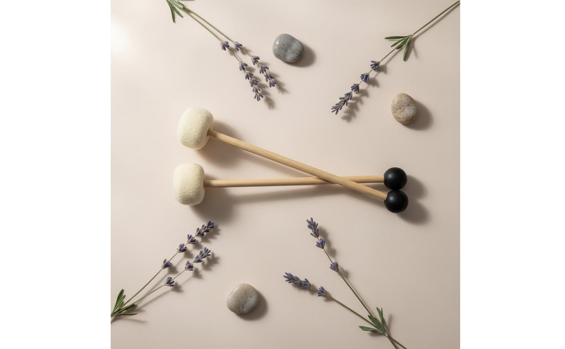 Double-Headed Singing Bowl Mallet for Meditation, Sound Healing