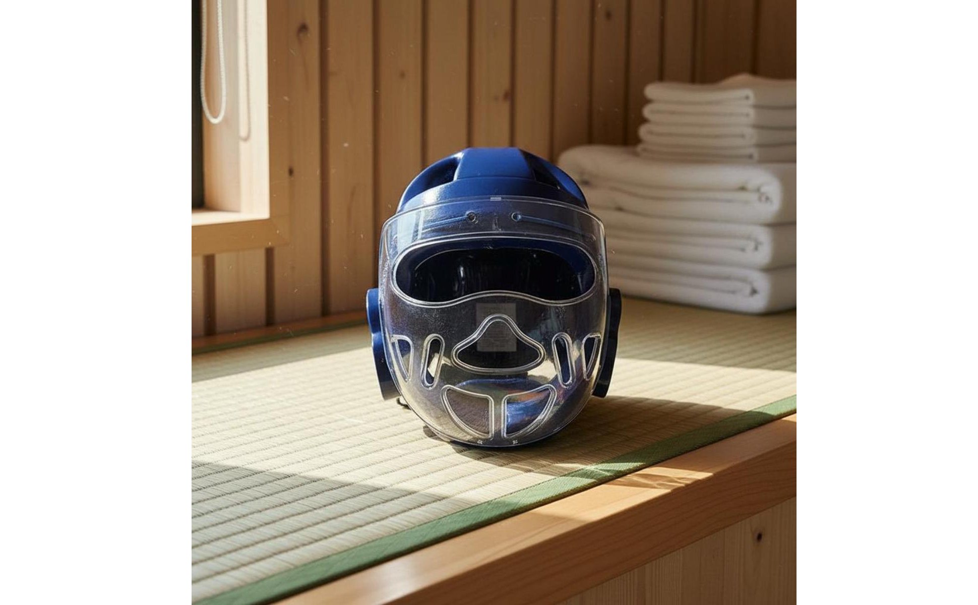 Taekwondo Sparring Helmet Cheek and Chin Protection for Competition, Beginners
