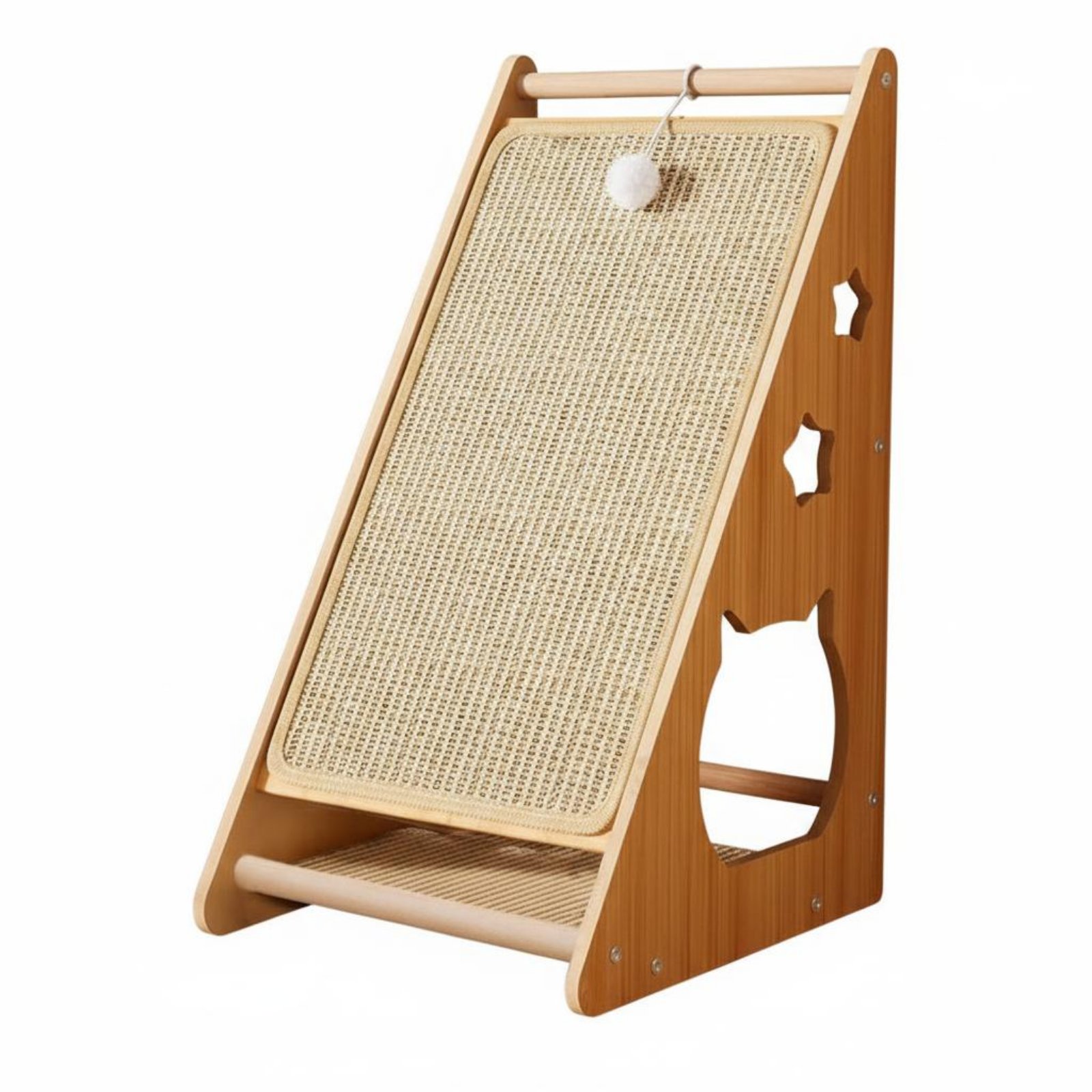 Triangle Cat Scratcher Furniture Protector Sisal Cat Scratching Board Multi-Functional Pet Supplies for Cats, Indoor
