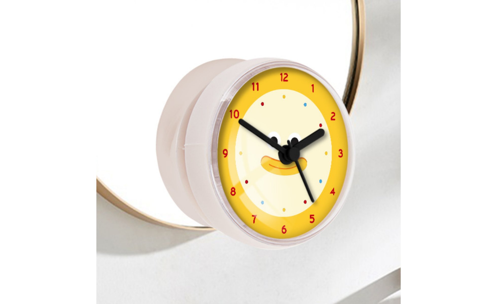 Cute Duck Clock Cartoon Design Waterproof Bathroom Clock Fog-Proof for Bedroom