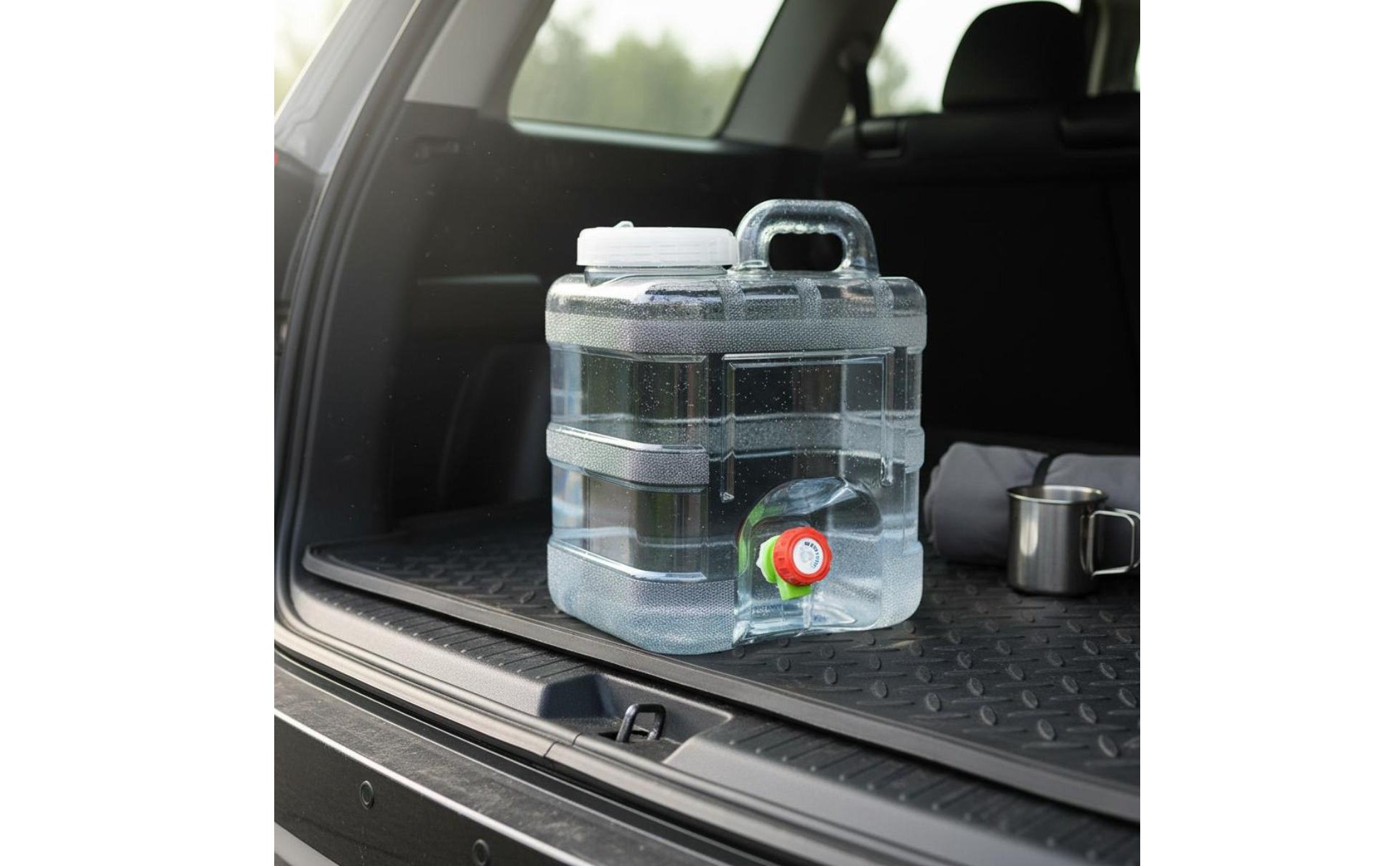 Portable Water Container Built-in Faucet Large Capacity Water Carrier