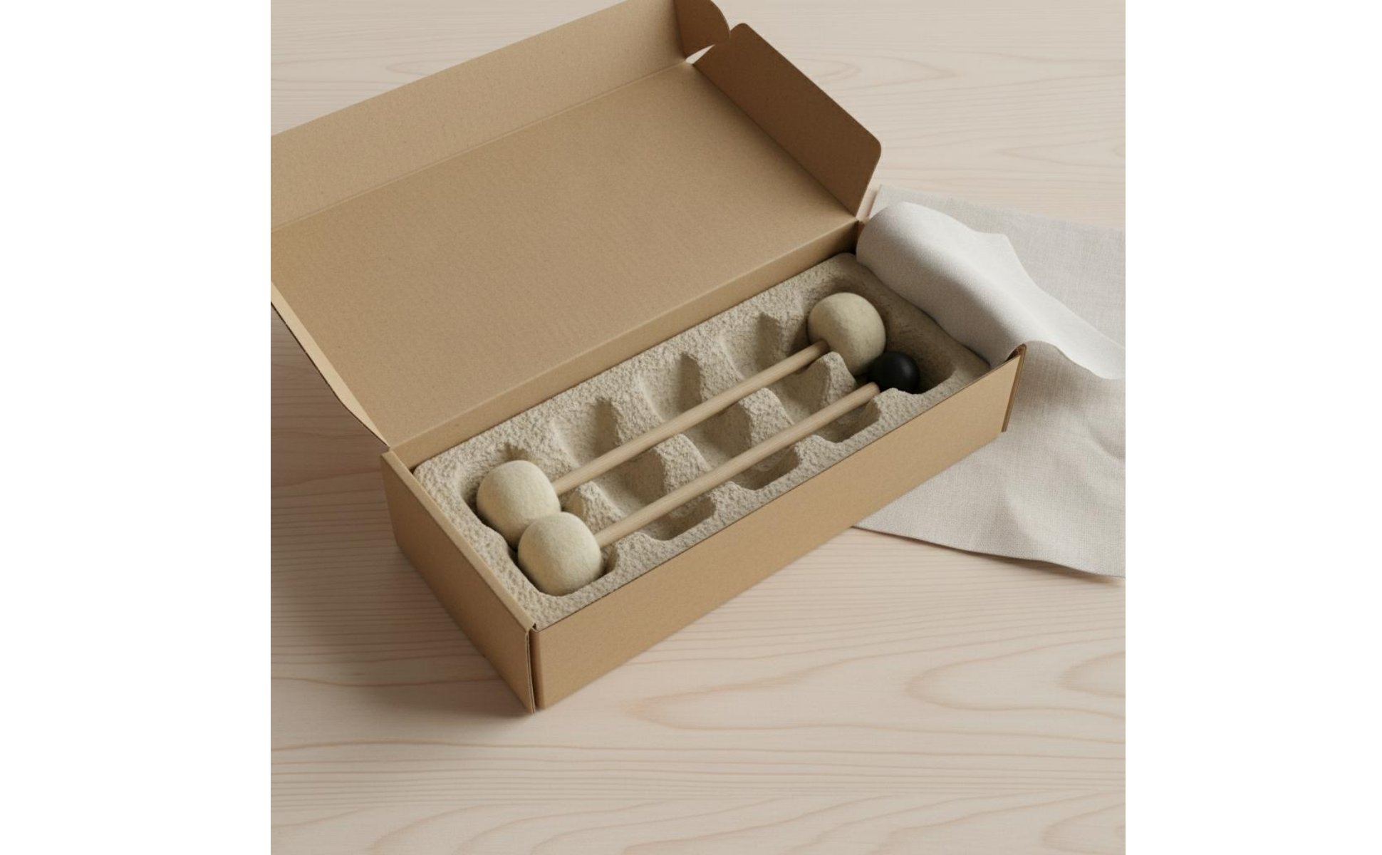 Double-Headed Singing Bowl Mallet for Meditation, Sound Healing