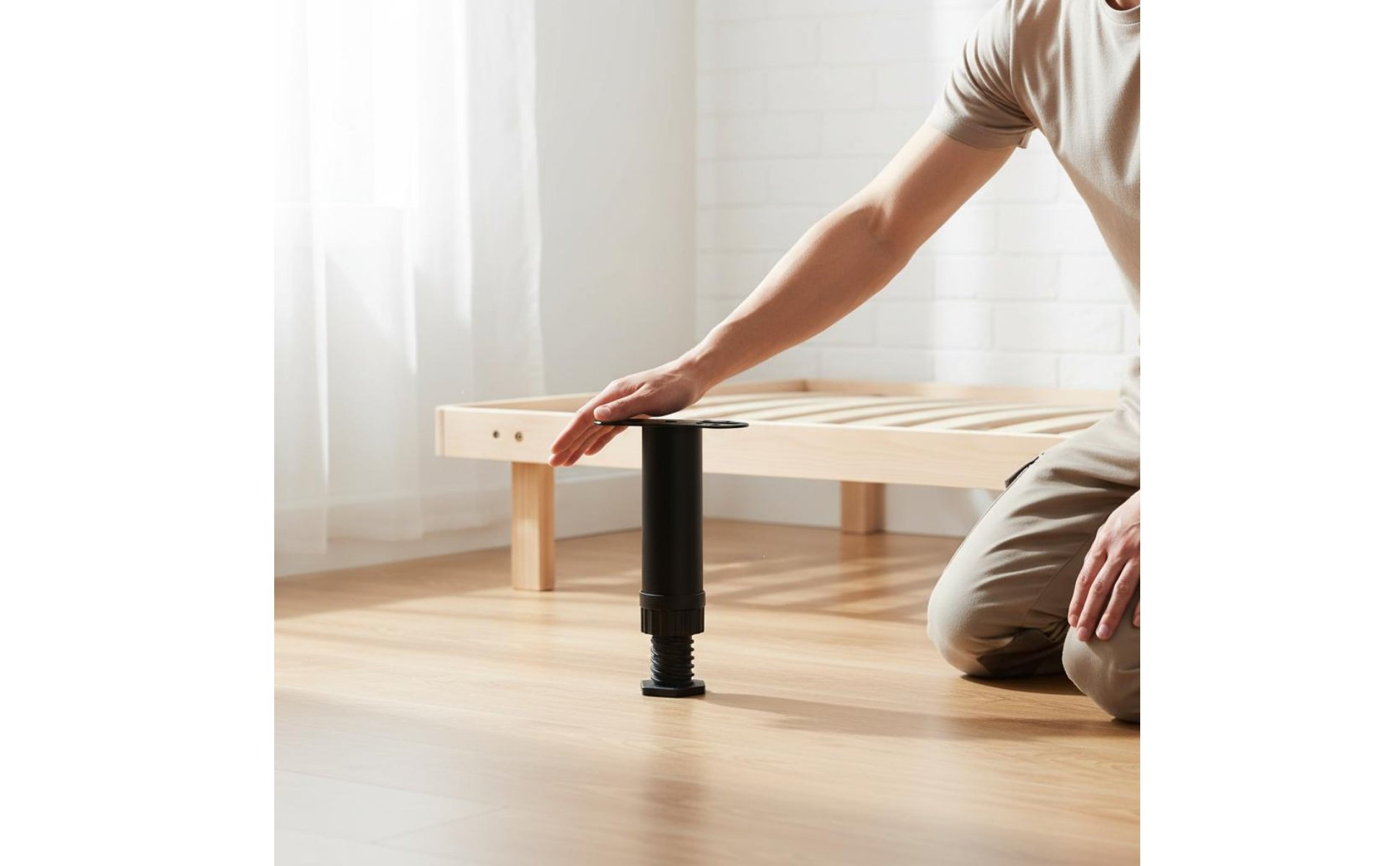 Adjustable Bed Frame Leg Easy Installation Bed Slat Center Support Heavy Duty