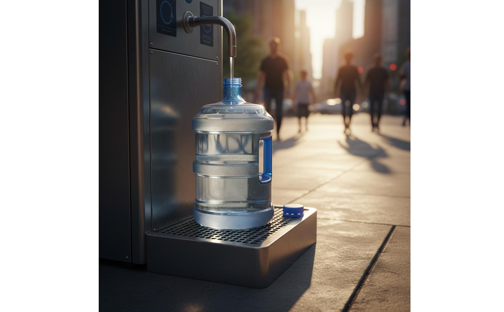 Reusable Water Container with Handle Food Grade Water Dispenser Bottle Safe