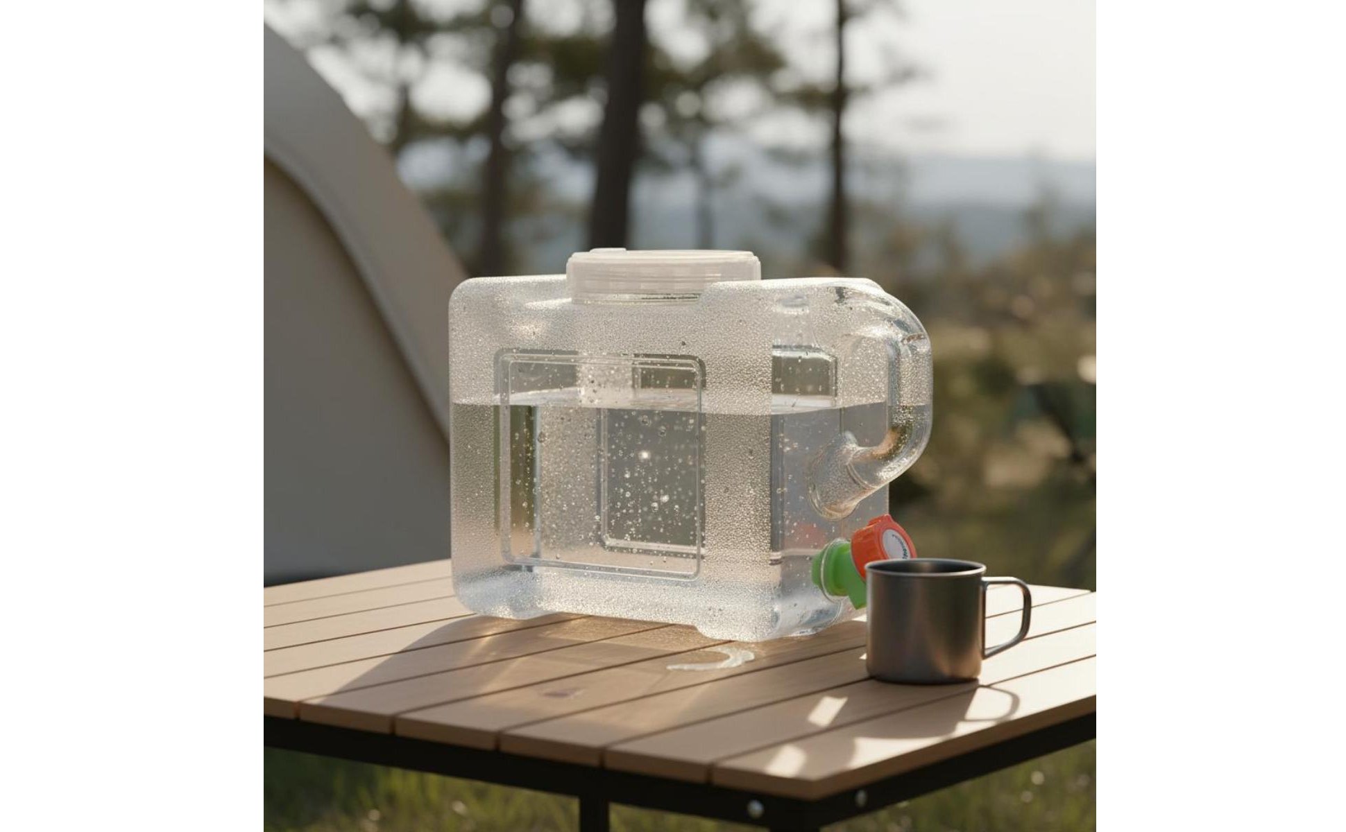 Portable Water Container Built-in Faucet Large Capacity Water Carrier