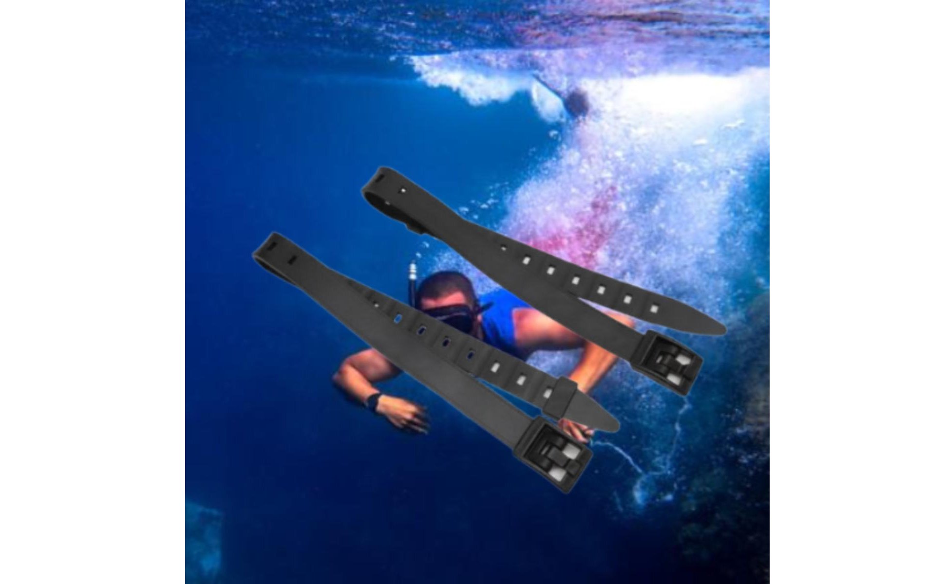 2 Pieces Leg Strap Secure Buckle Design for Spearfishing, Divers