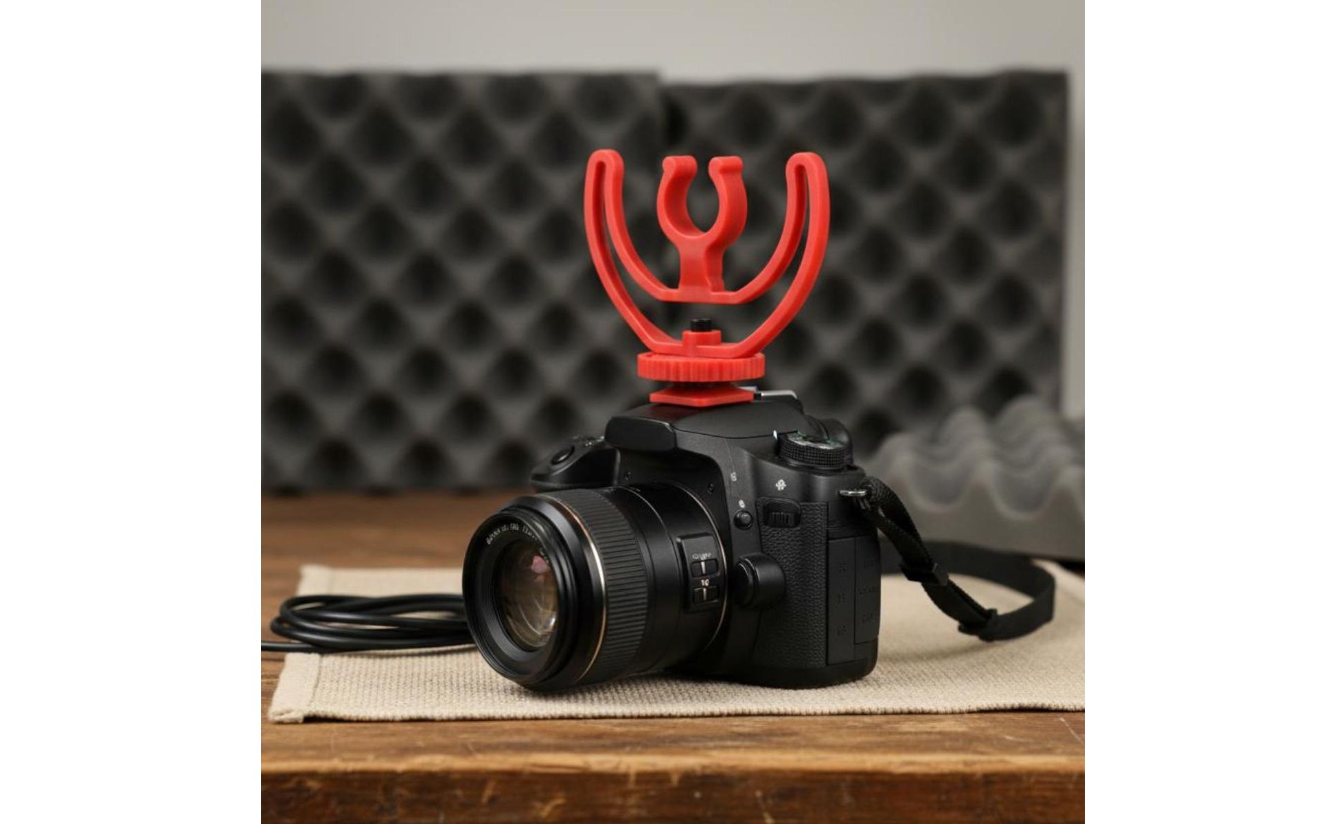 DSLR-Mikrofonklemme stoßfest Blitzschuh-Mikrofonhalterung Leichtgewicht