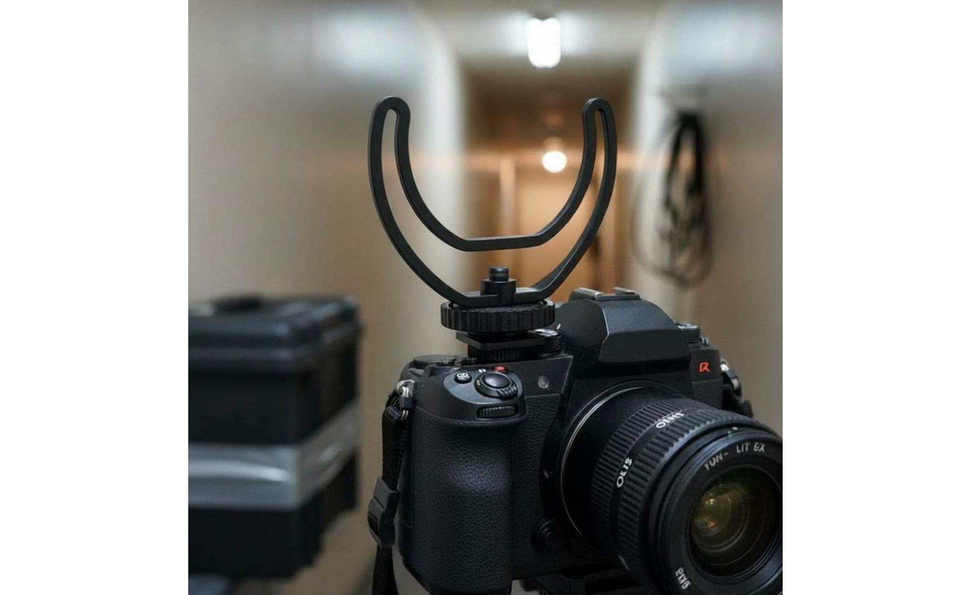 DSLR-Mikrofonklemme stoßfest Blitzschuh-Mikrofonhalterung Leichtgewicht