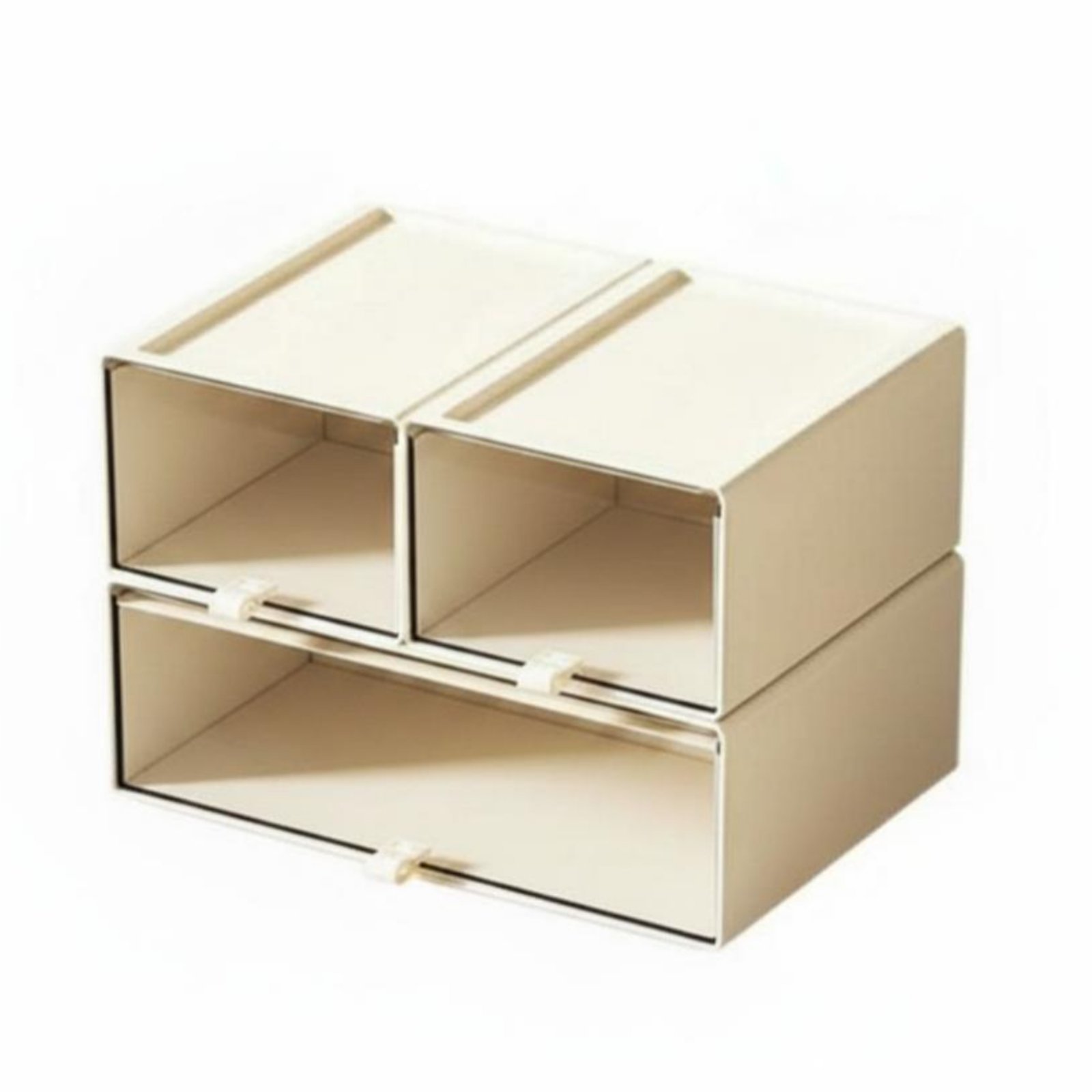 Display Box Multi-Functional Stackable Storage Drawer Large Capacity Modular Drawer Unit for Desktop