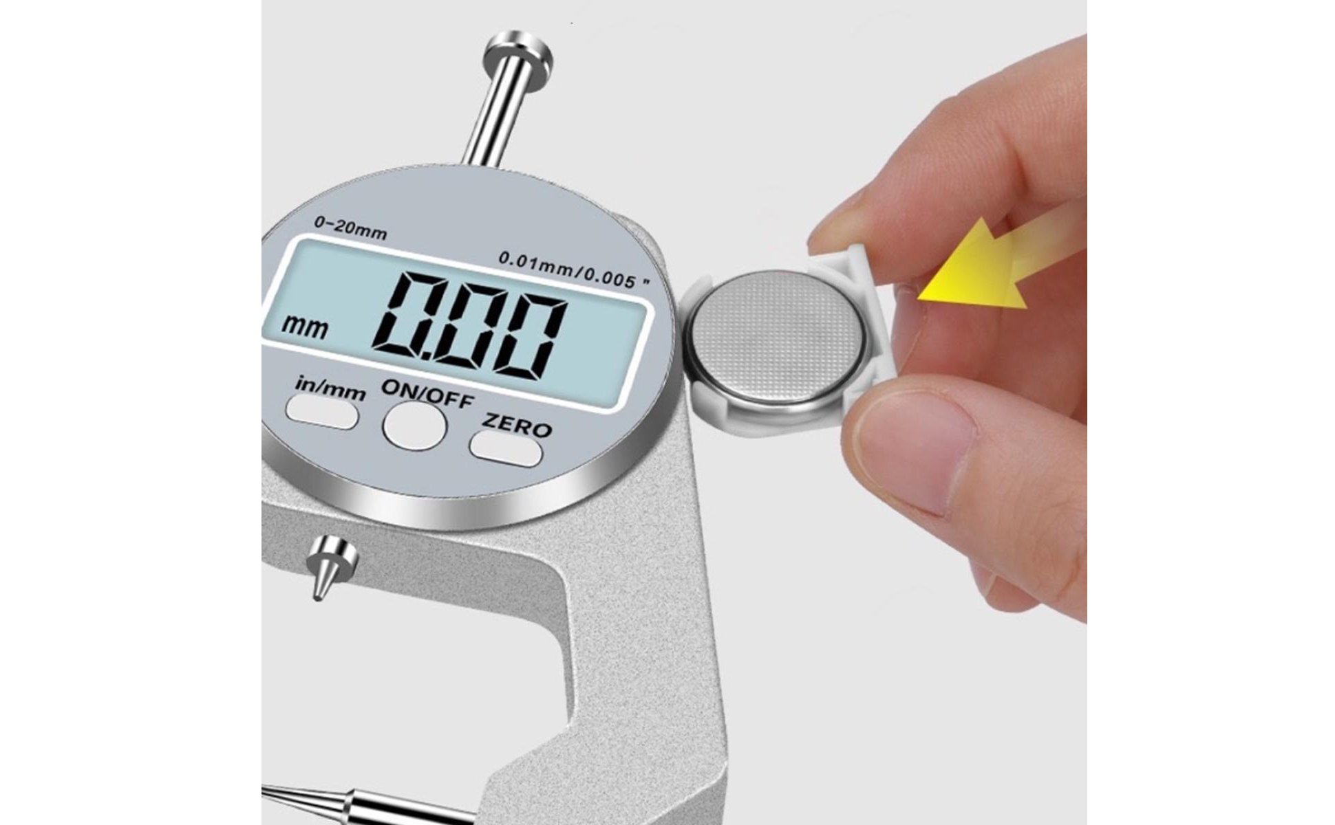 Digital Thickness Gauge High Precision Electronic Thickness Caliper for Jewelers