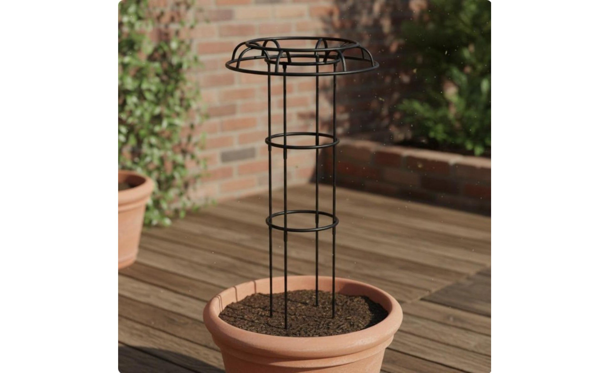 Toadstool Top Plant Support Weather Resistant Umbrella Plant Trellis Easy