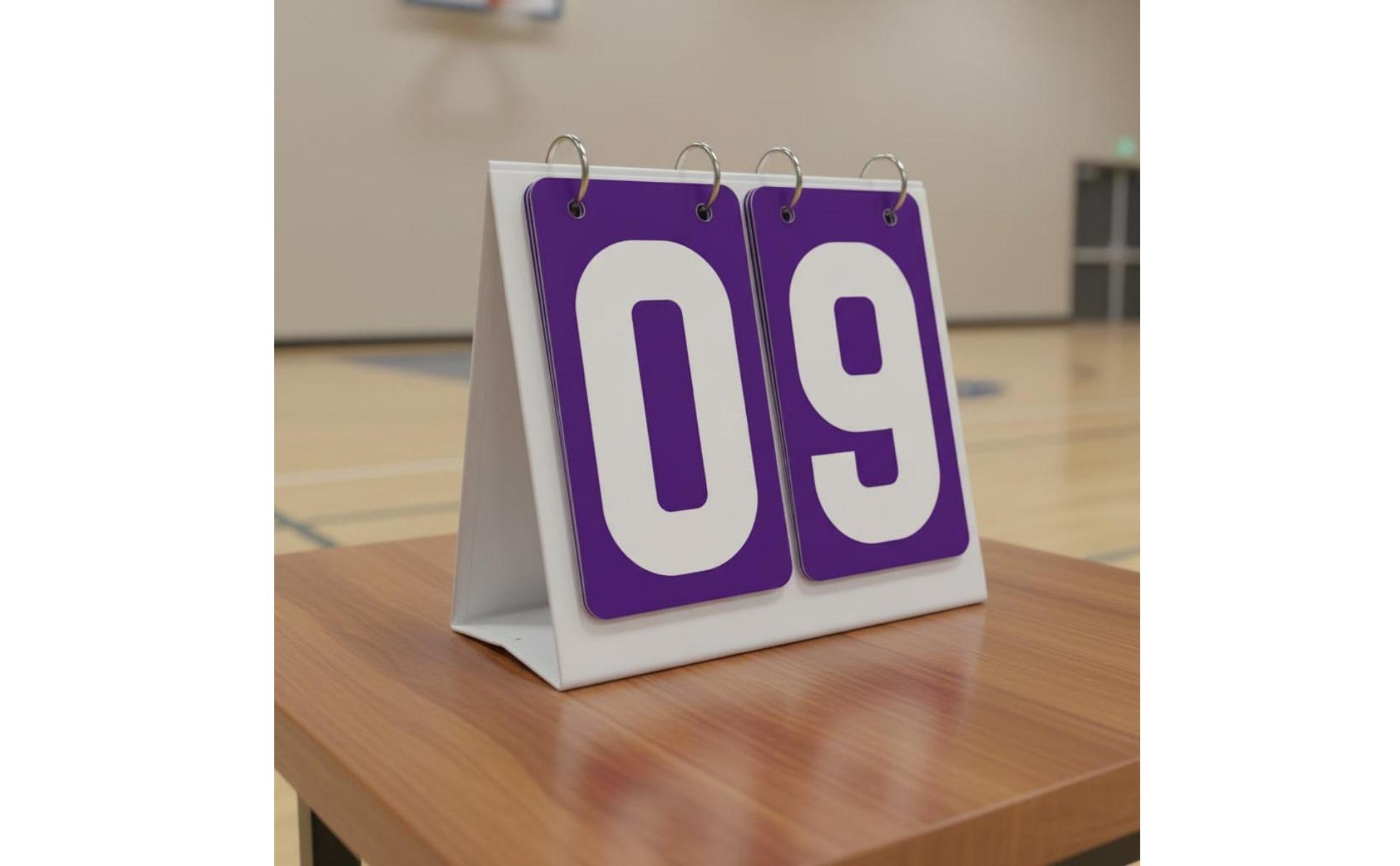 Manual Flip Scoreboard Large Visible Numbers Tabletop Score Flipper for Referees