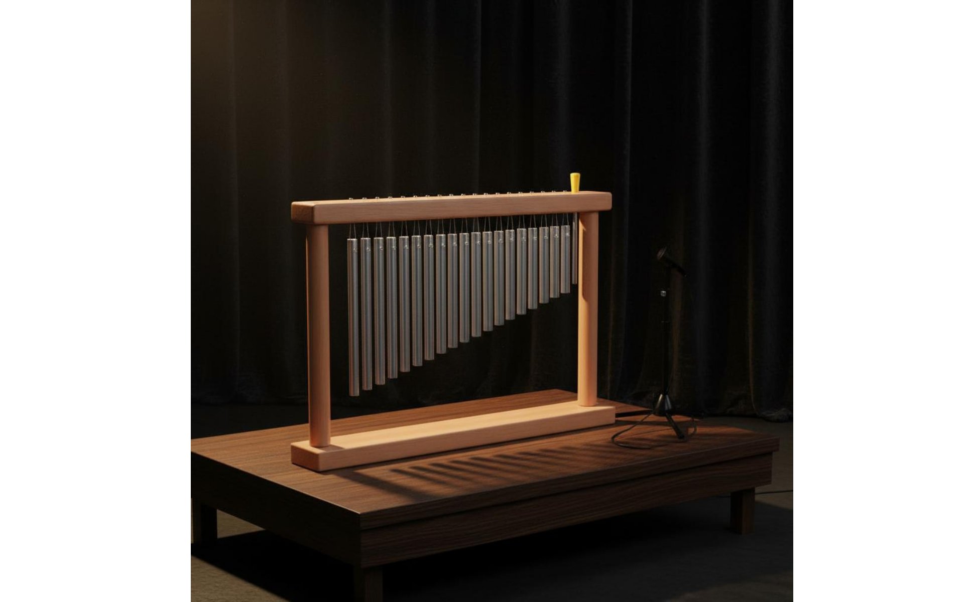 20 Tone Bar Chimes Crisp Sound Tabletop Chime Tree Long Sustain for Music Class