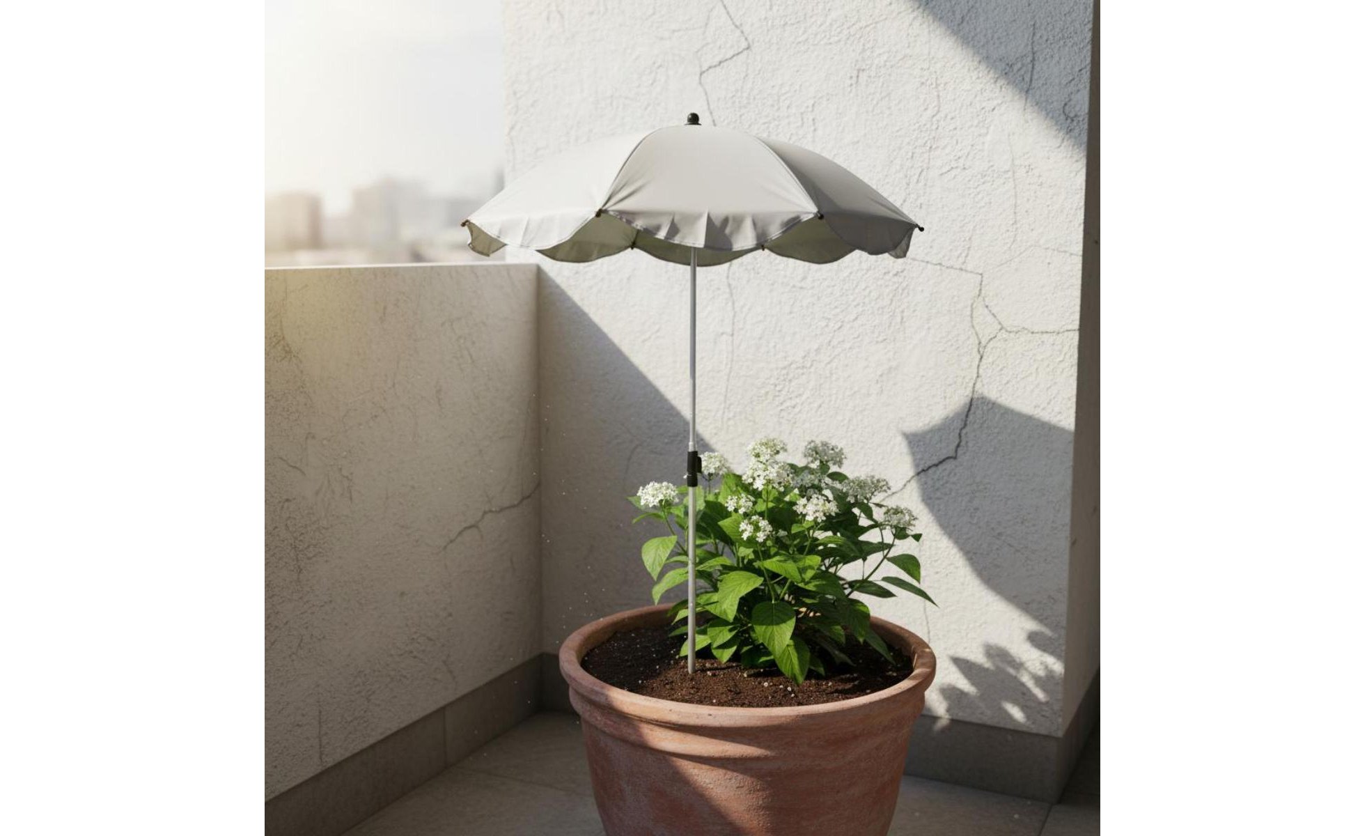 Potted Plant Sunshade Sun Protection Mini Plant Umbrella Heat Insulation