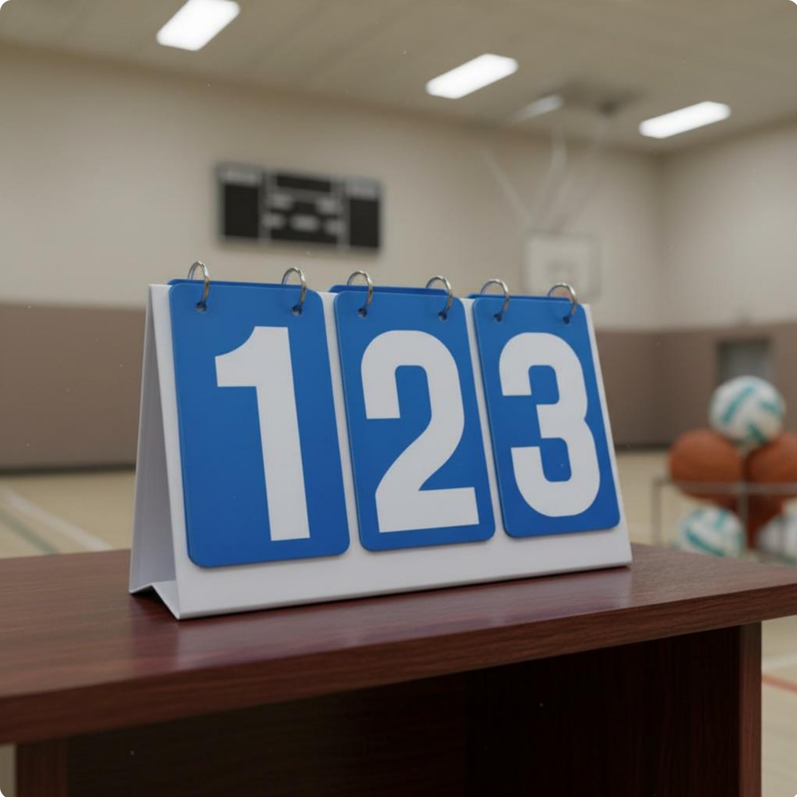 3 Digit Scoreboard Multi-Functional Manual Flip Score Counter for Competitions