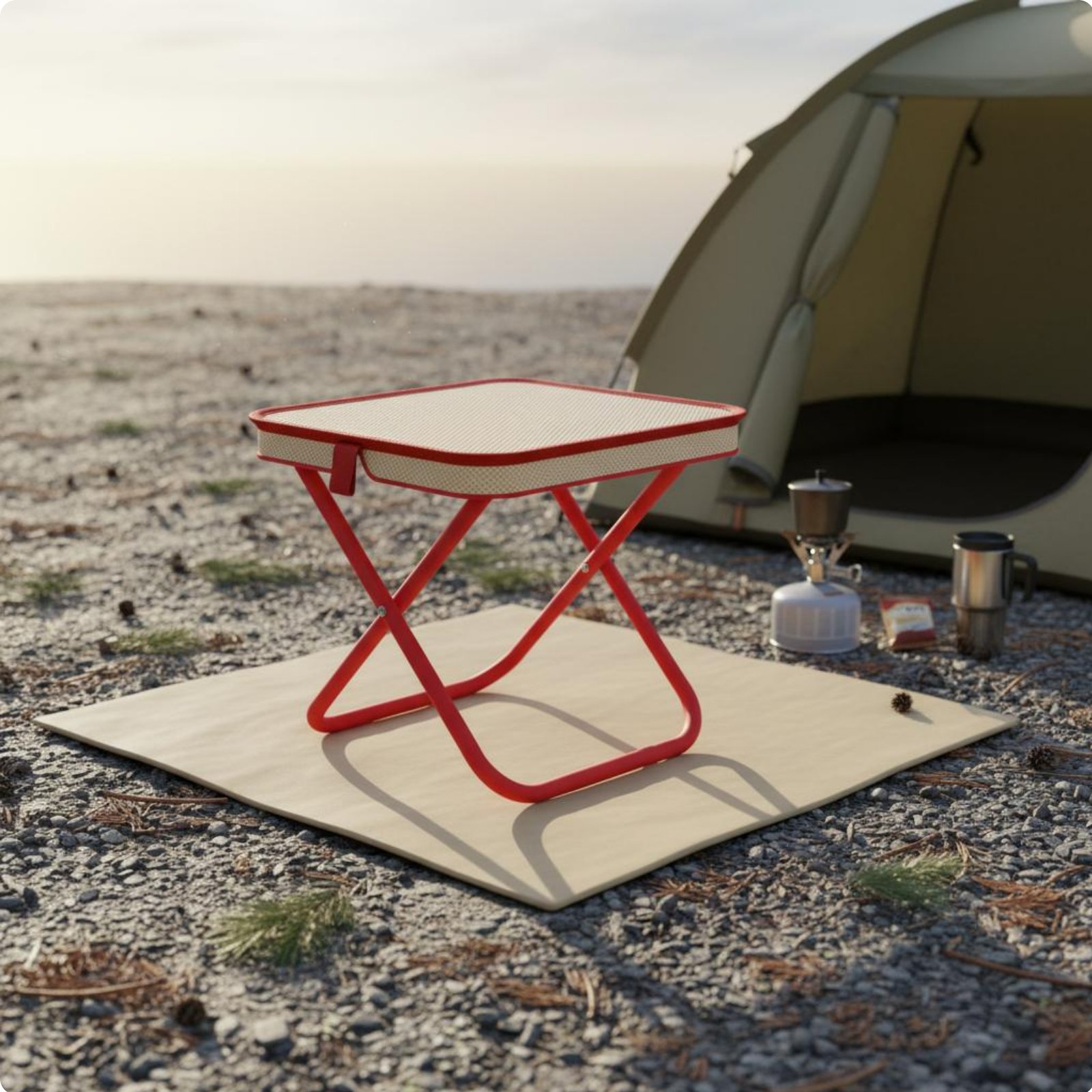 Small Folding Stool Moisture-Wicking Portable Camping Stool