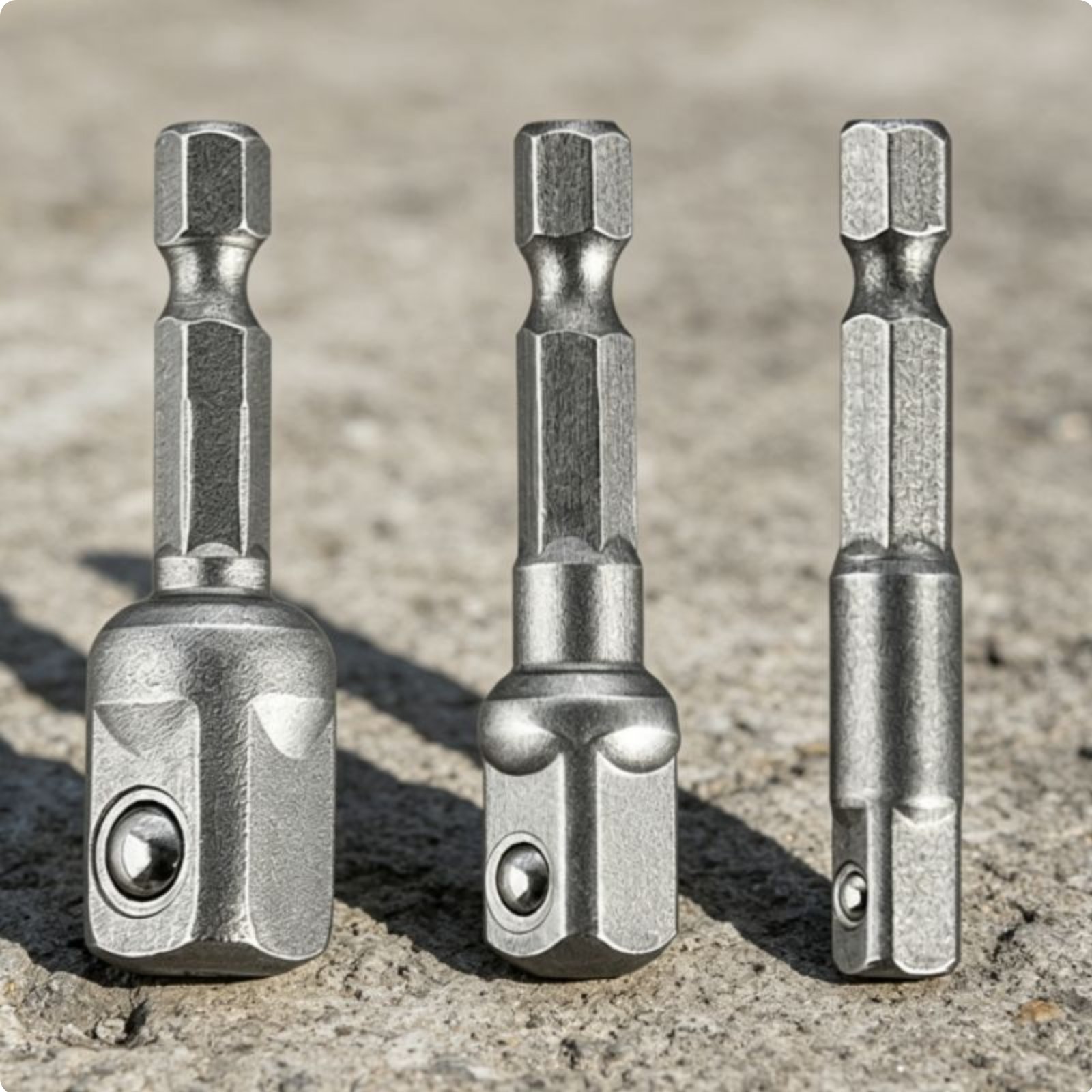 4 Pieces Retentive High-Rotational Force Adapter Set Heavy-Duty Tool Accessory