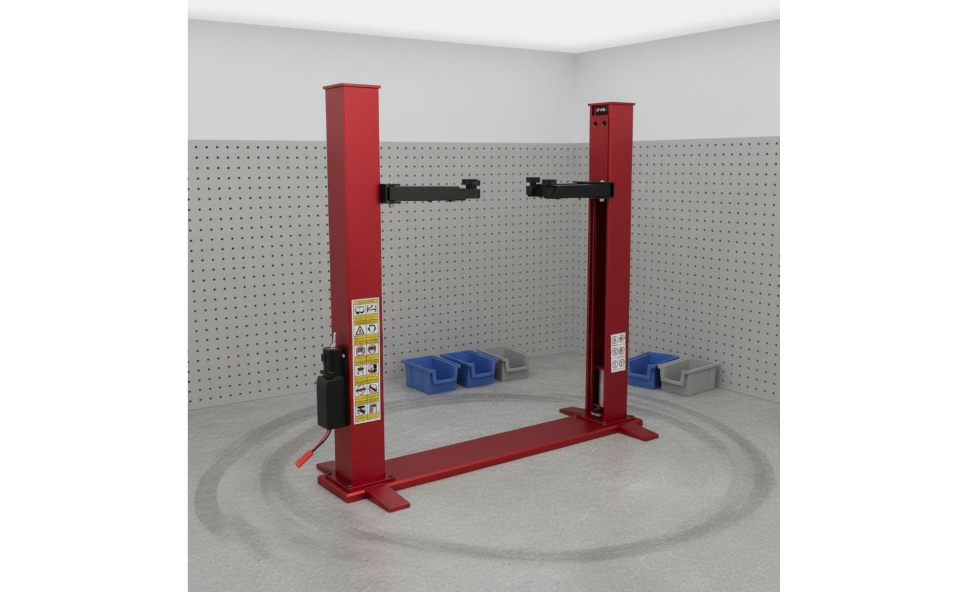RC Car Repair Lift Realistic Simulation for Garage Display Scene, Display Case