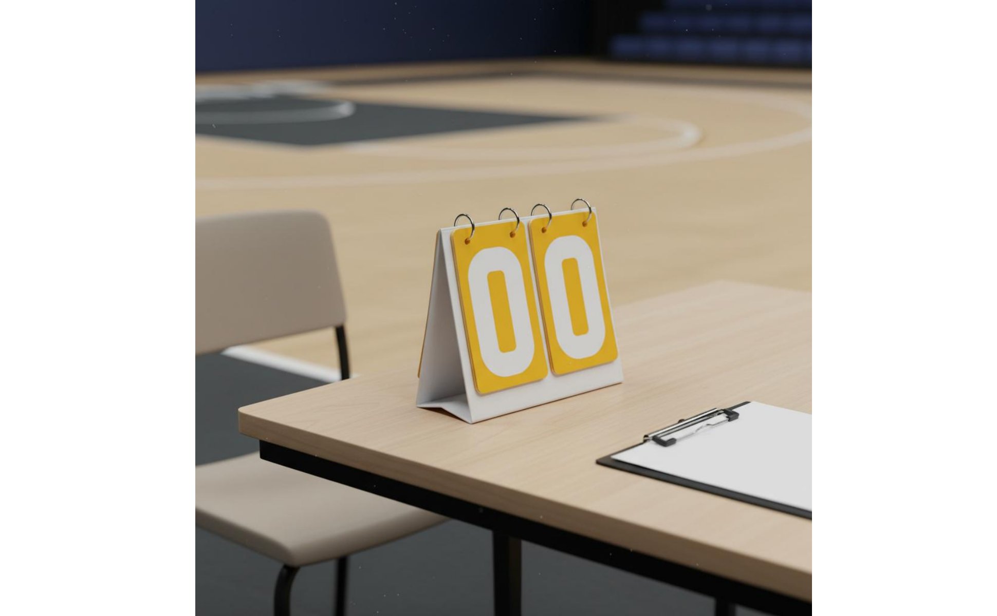 Manual Flip Scoreboard Large Visible Numbers Tabletop Score Flipper for Referees
